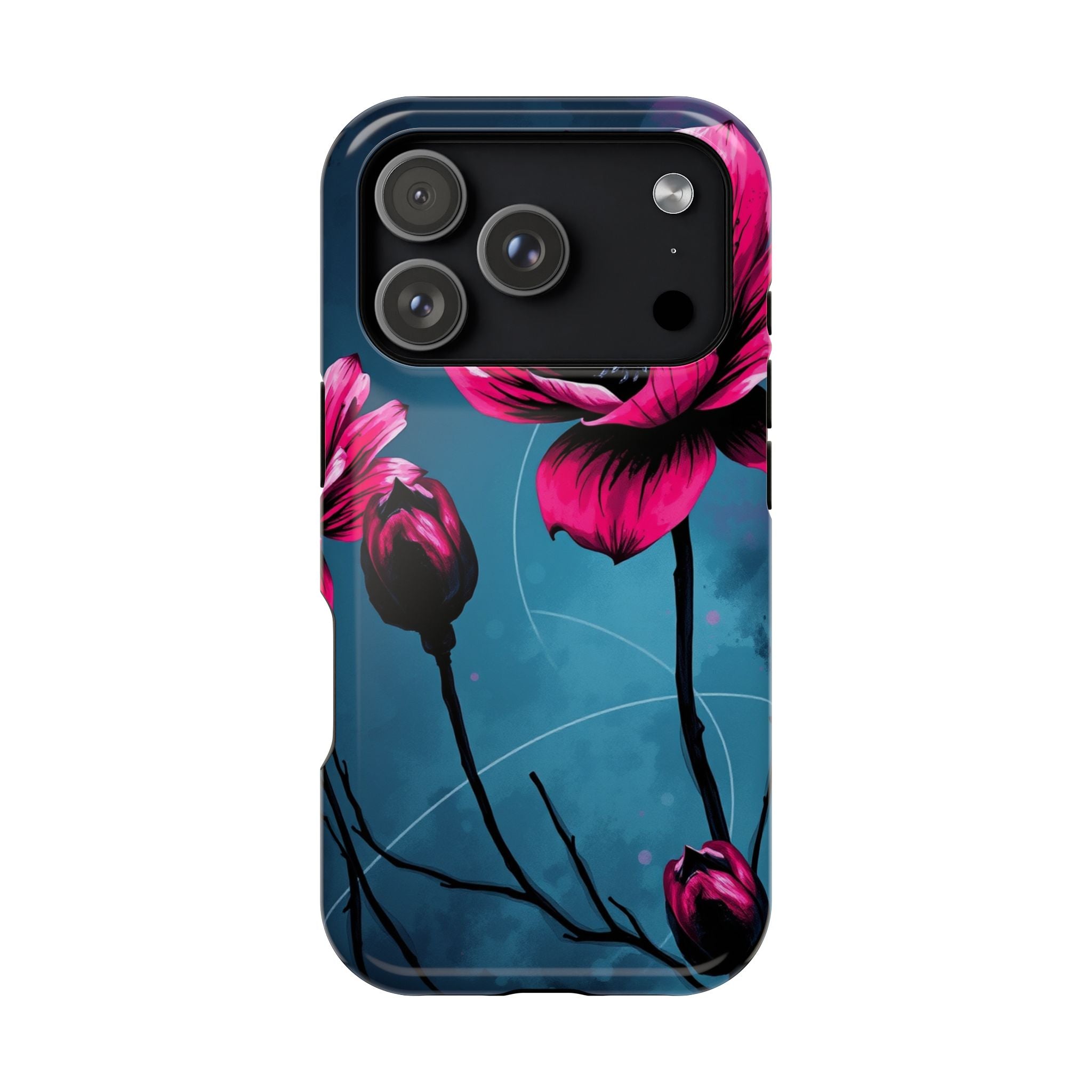 iPhone Floral Ink Wash Bold Art Slim Everyday Designer Case · iPhone Case