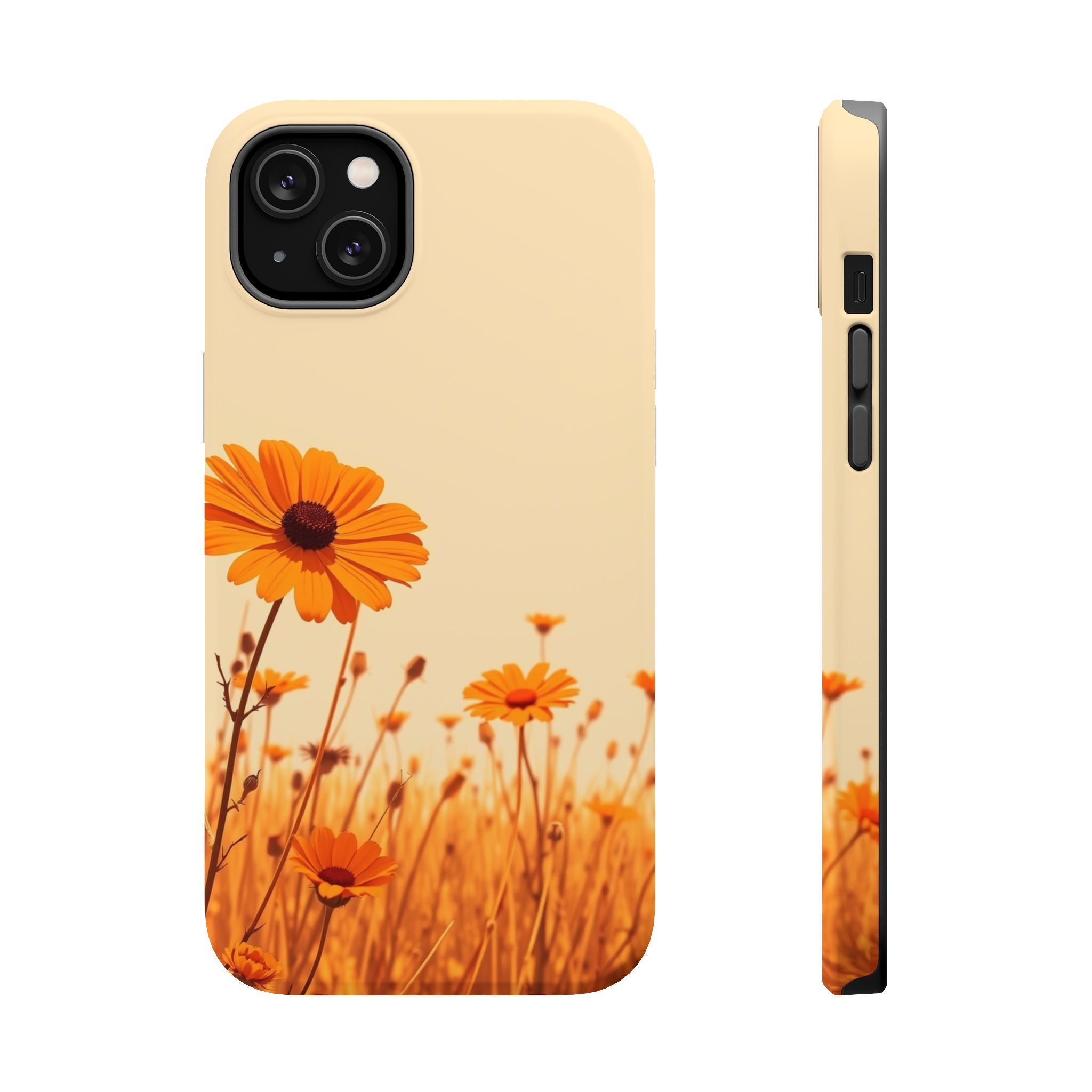 iPhone Wildflower Field Minimalist Line Art Slim Everyday Designer Case · iPhone