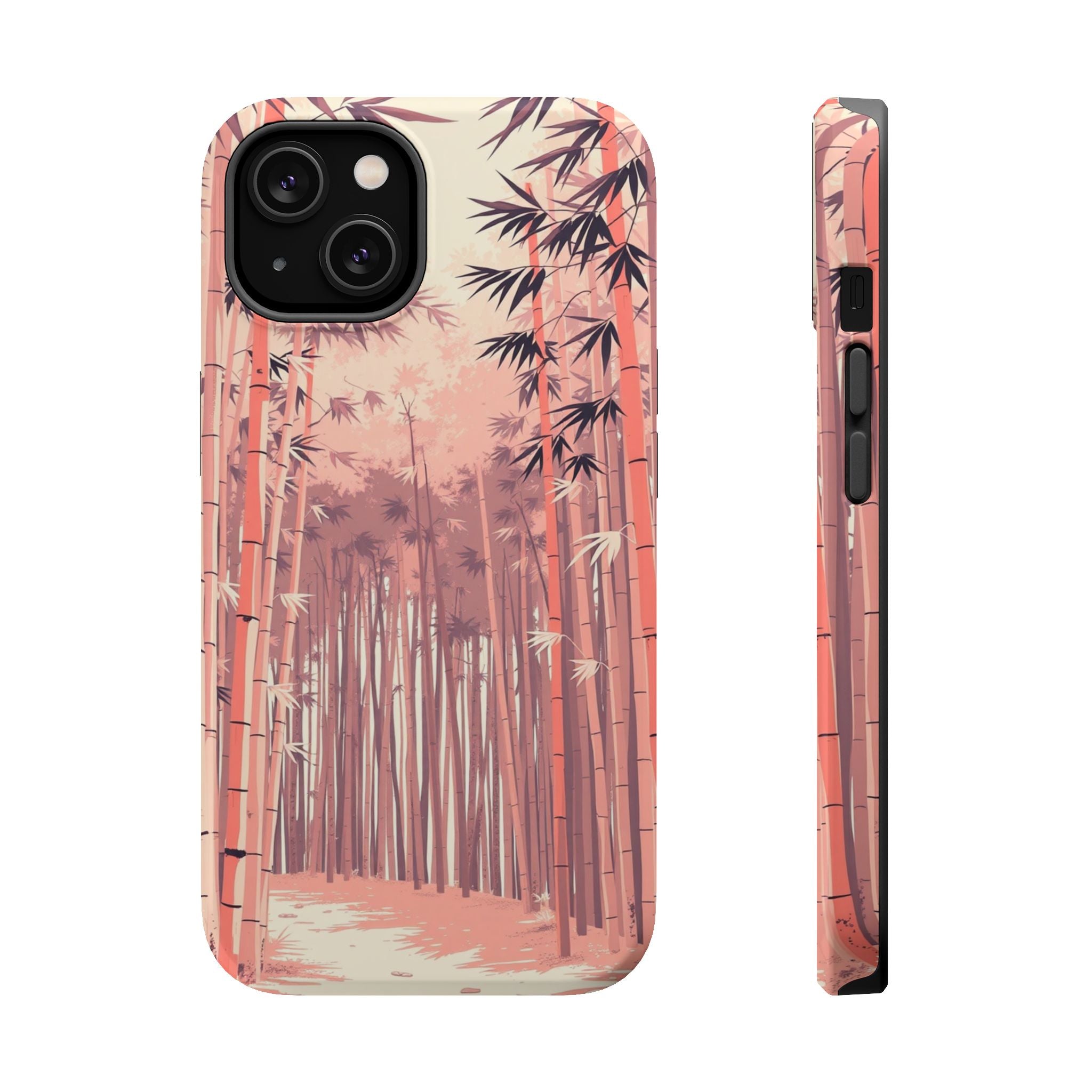 iPhone Rose Pink And Cream Bamboo Grove Slim Everyday iPhone 19 · iPhone Case