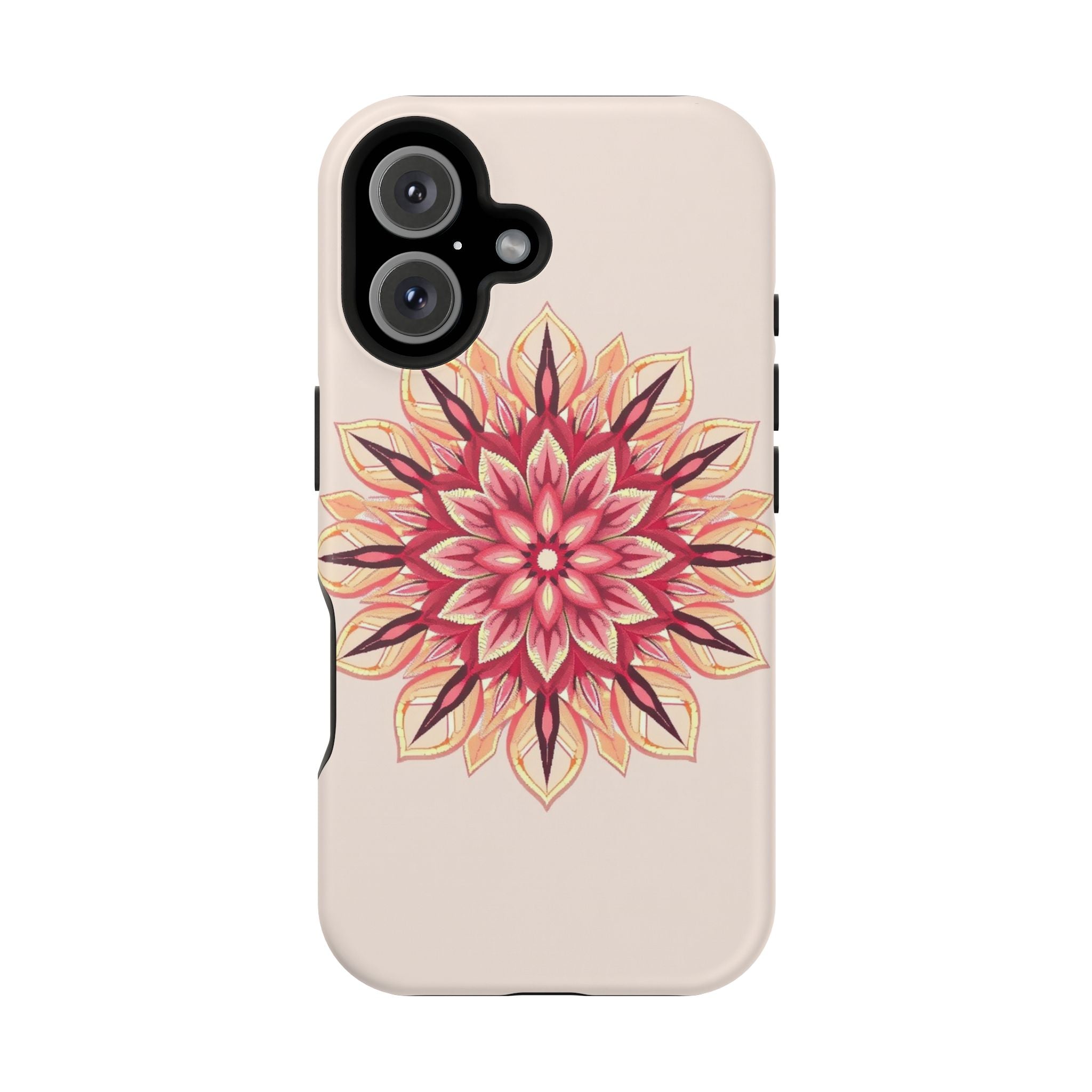 iPhone Floral Mandala Pixel Art -Bit Slim Everyday Designer Case · iPhone Case
