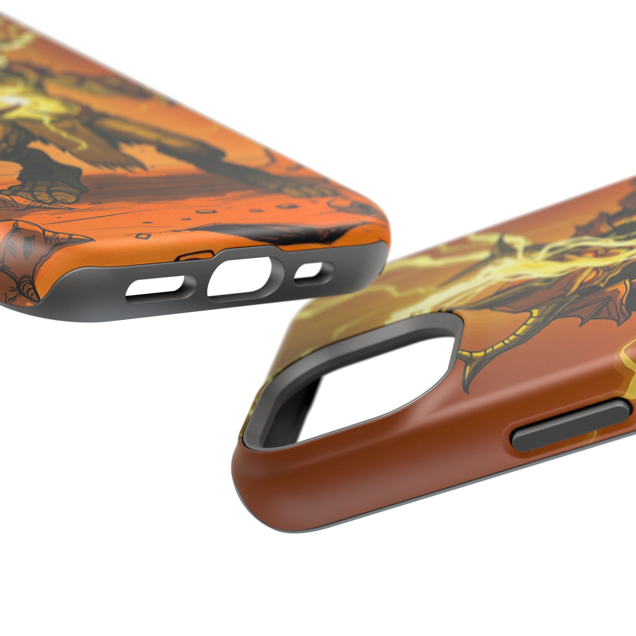 iPhone Burnt Orange And Sand Chaos Goblin Energy Clean Minimal Snap Case · iPhon
