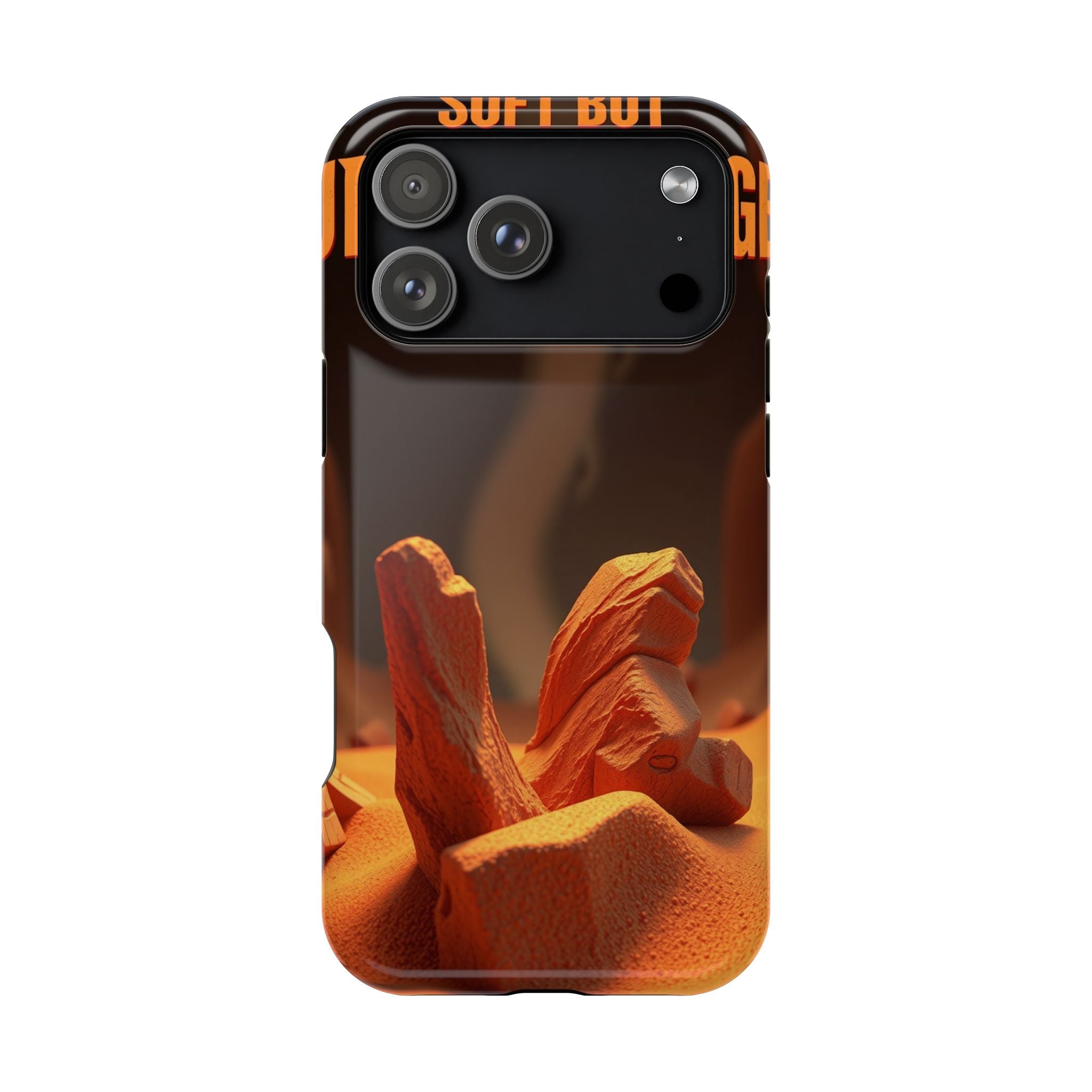 iPhone Earthy Soft but Unhinged Design Slim Everyday Designer Case · iPhone Case
