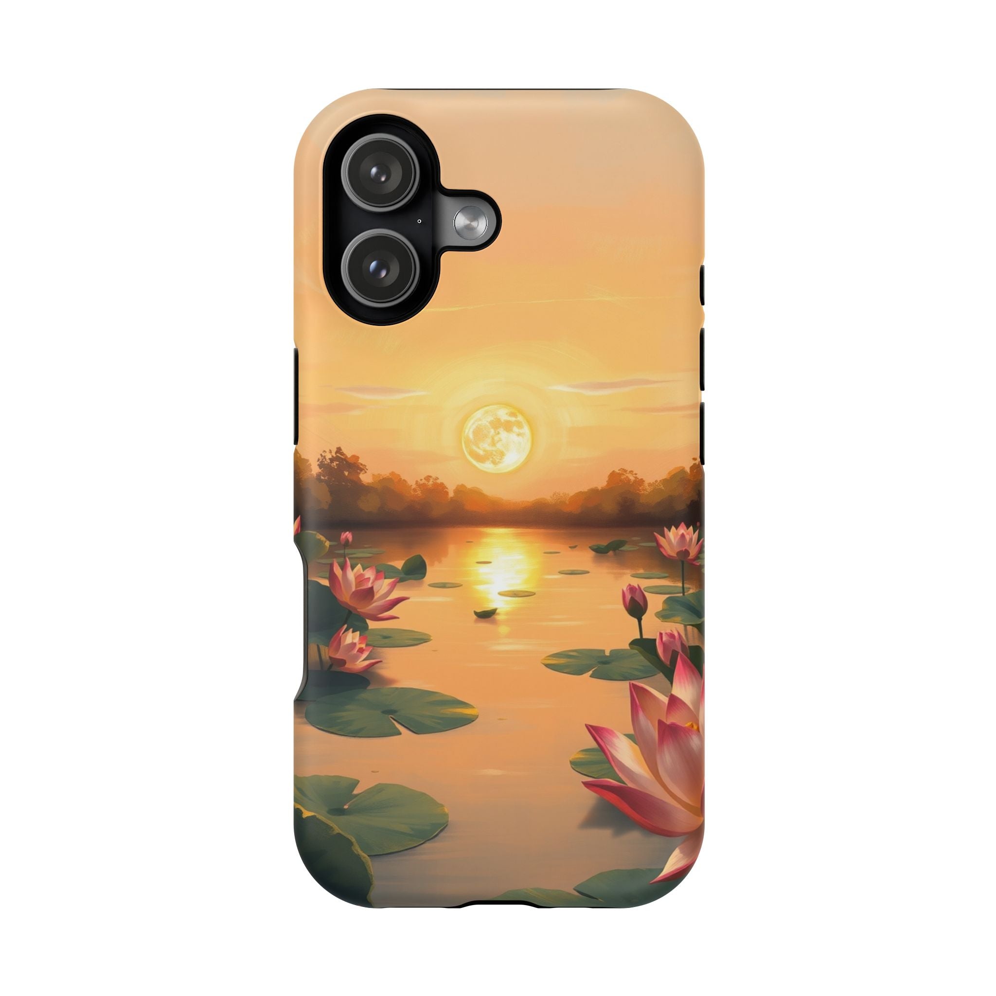 iPhone Lotus Pond Oil Painting Impressionist Slim iPhone Everyday · iPhone Case