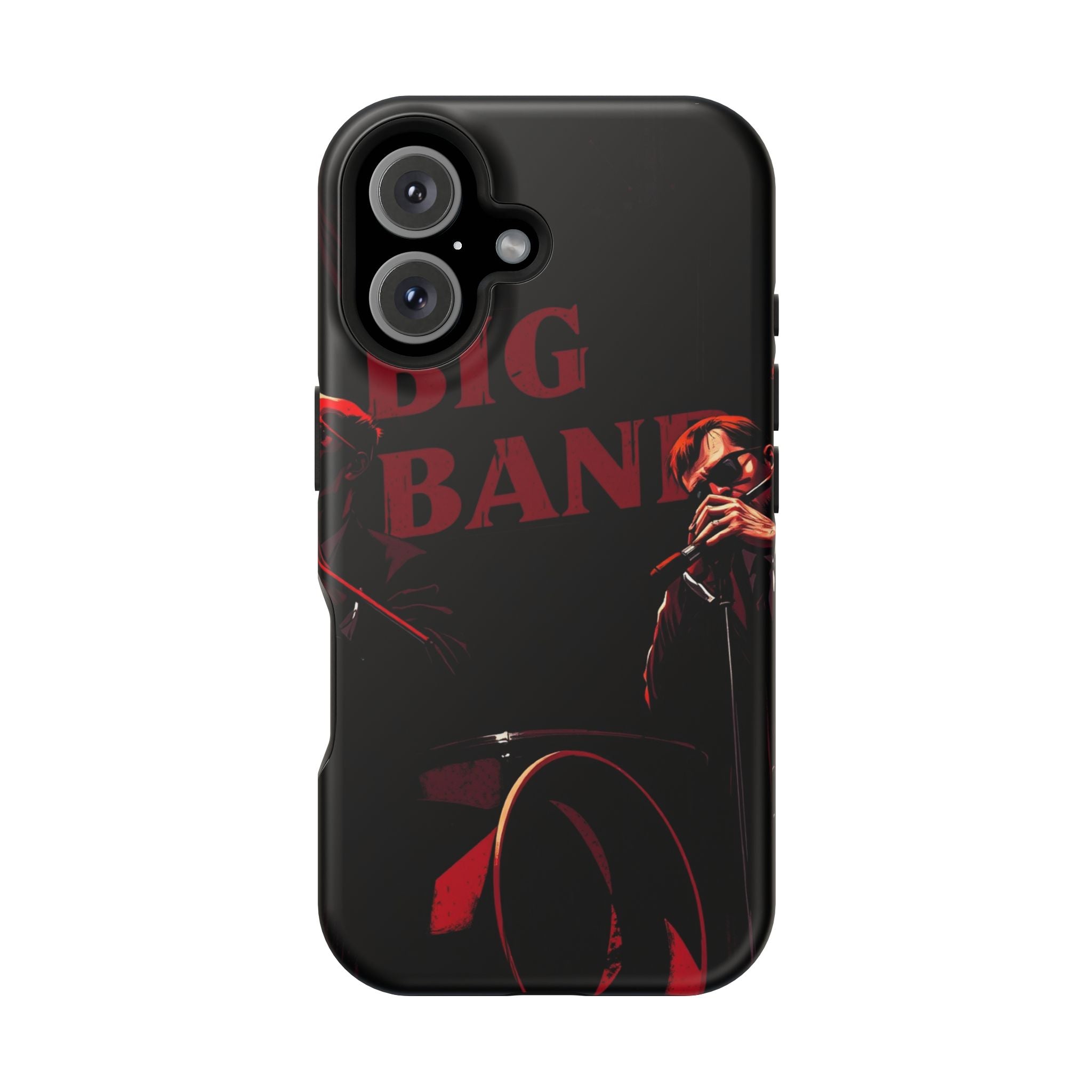 iPhone Black And Crimson Big Band Era Slim Everyday Designer Case · iPhone Case