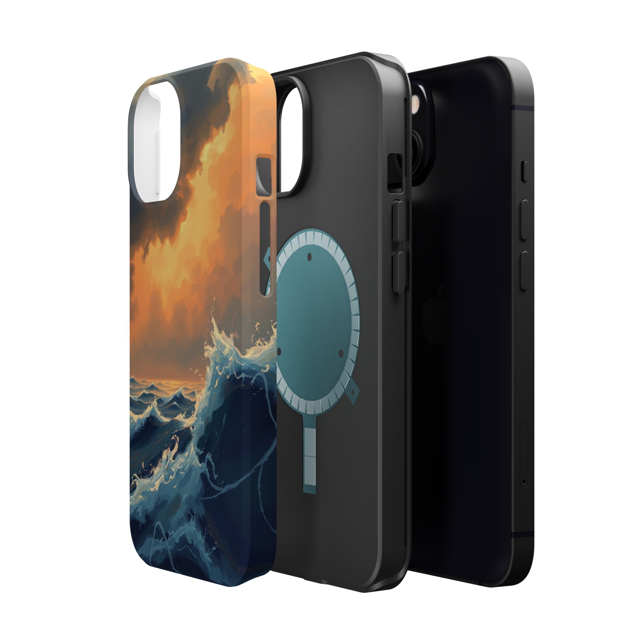 iPhone Sunset Amber And Peach Storm at Sea Slim iPhone Everyday · iPhone Case
