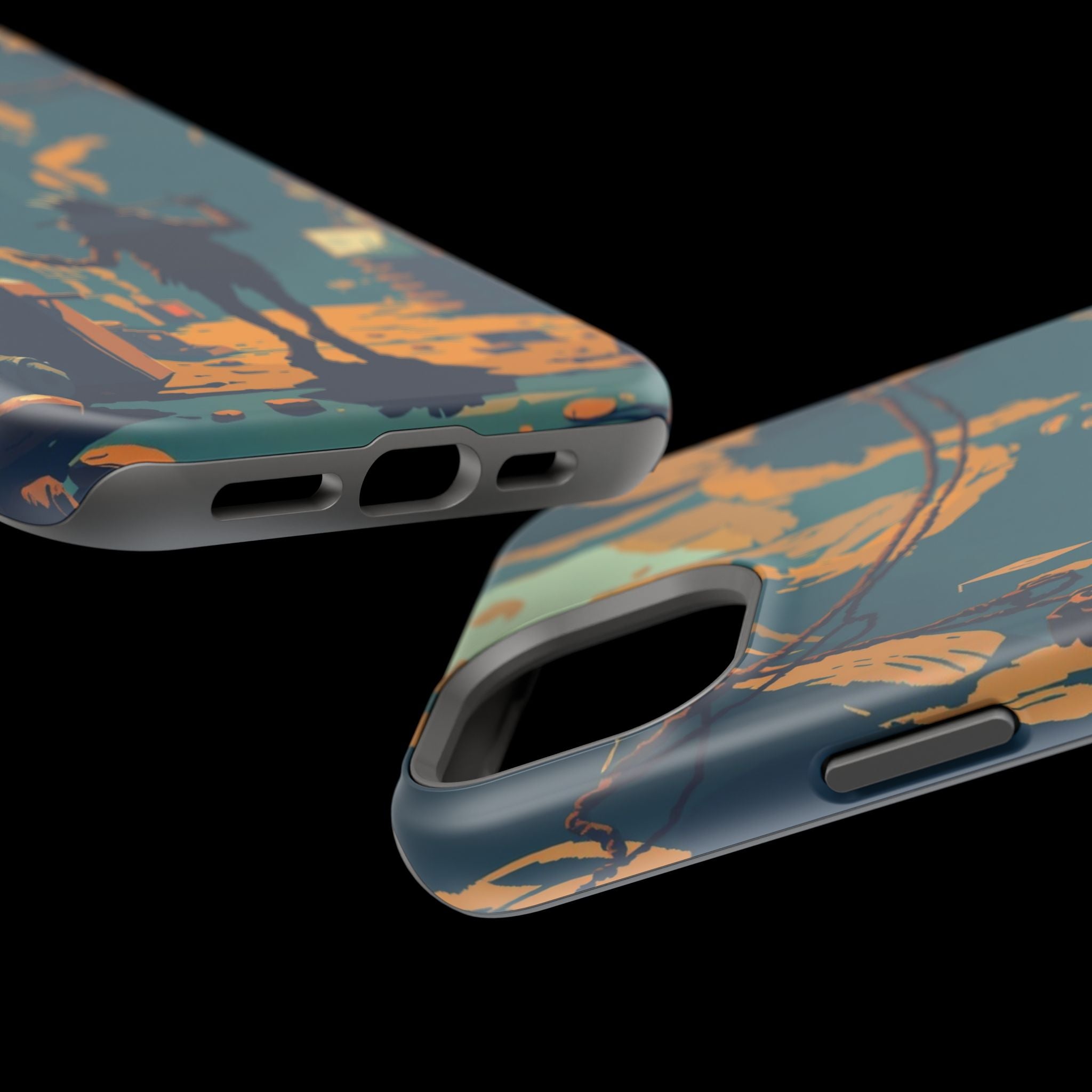 iPhone Mustard And Rust Unhinged in a Cute Way Soft Finish Everyday Case · iPhon