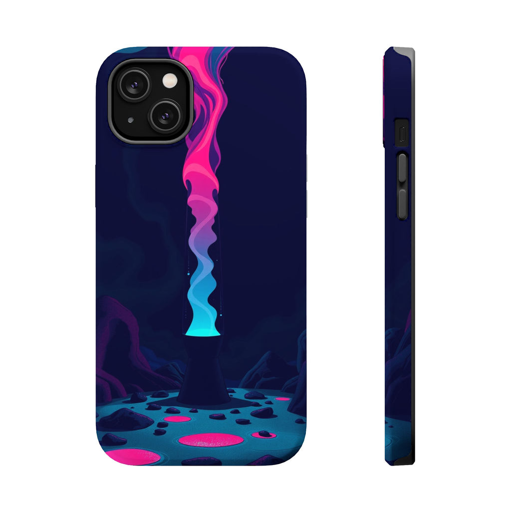 iPhone Cyan And Magenta Lava Lamp Flow Slim Everyday Designer Case · iPhone Case