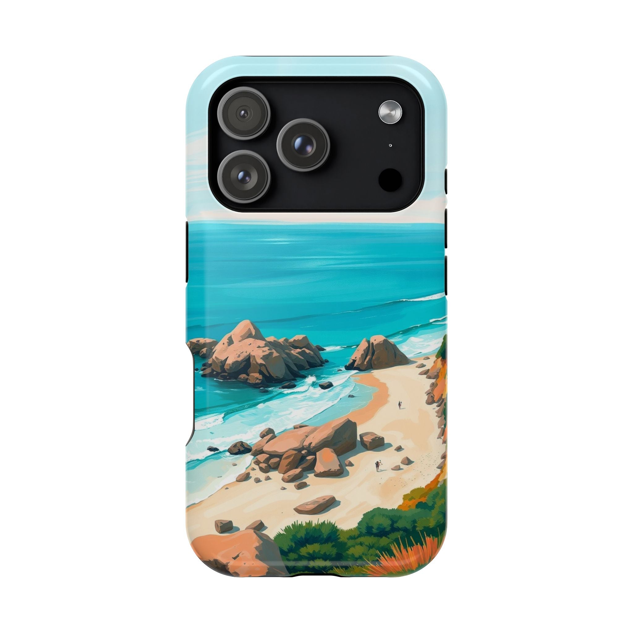 iPhone Pebble Beach Cinematic Art Bold Modern Everyday Snap Case · iPhone Case