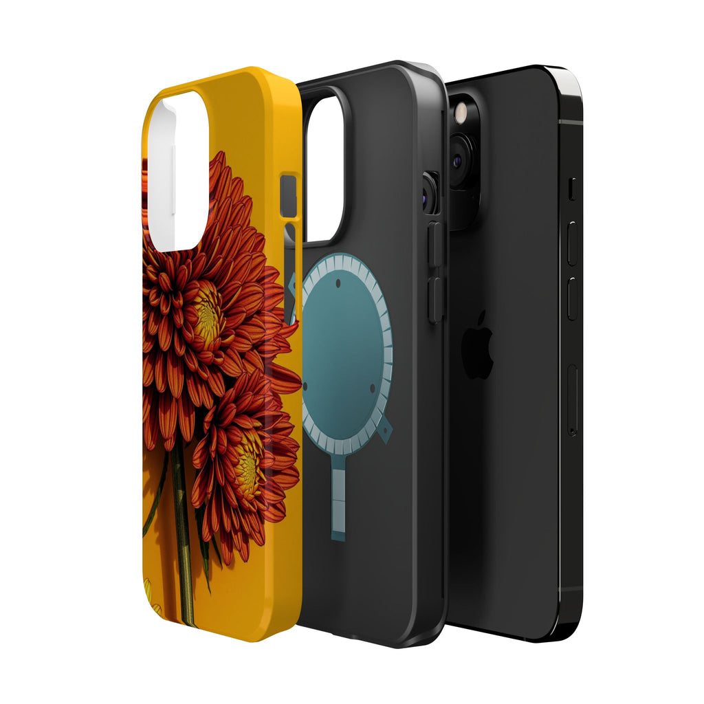 iPhone Mustard And Rust Ranunculus Stack Slim Everyday iPhone 14 · iPhone Case