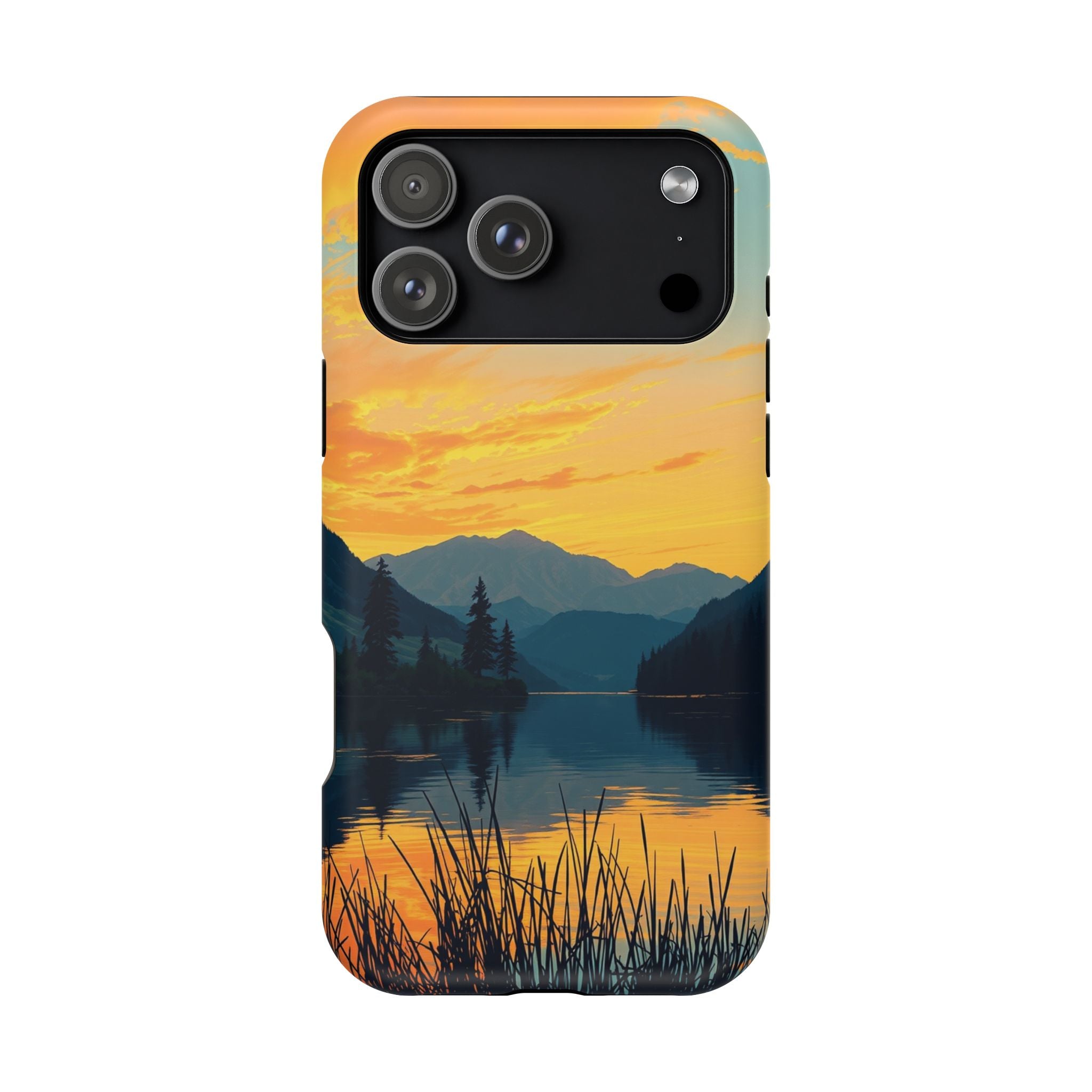iPhone Lake at Twilight Oil Painting Impressionist iPhone Artistic · iPhone Case