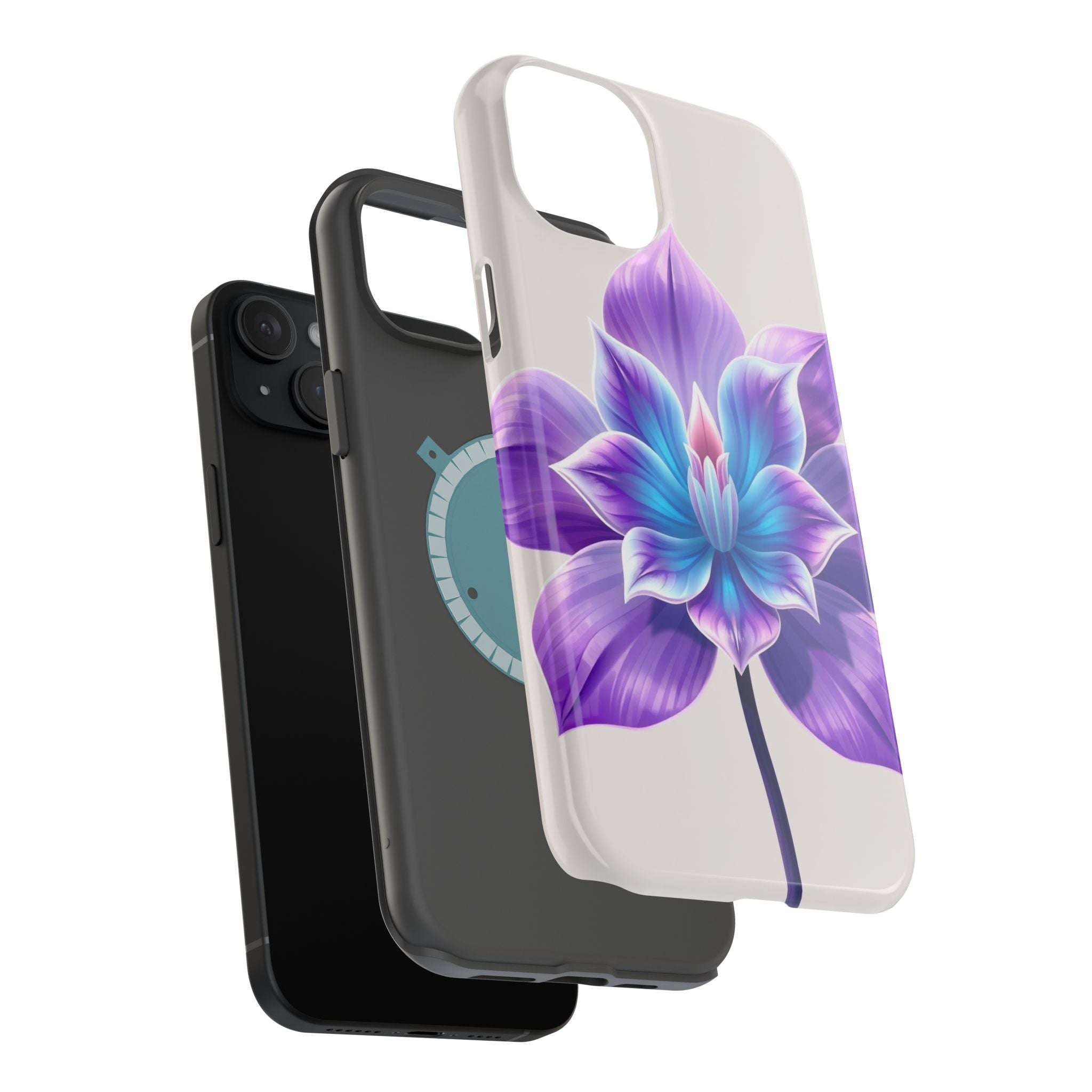 iPhone Dreamy Neon Floral Design 10 Slim Everyday Designer Case · iPhone Case