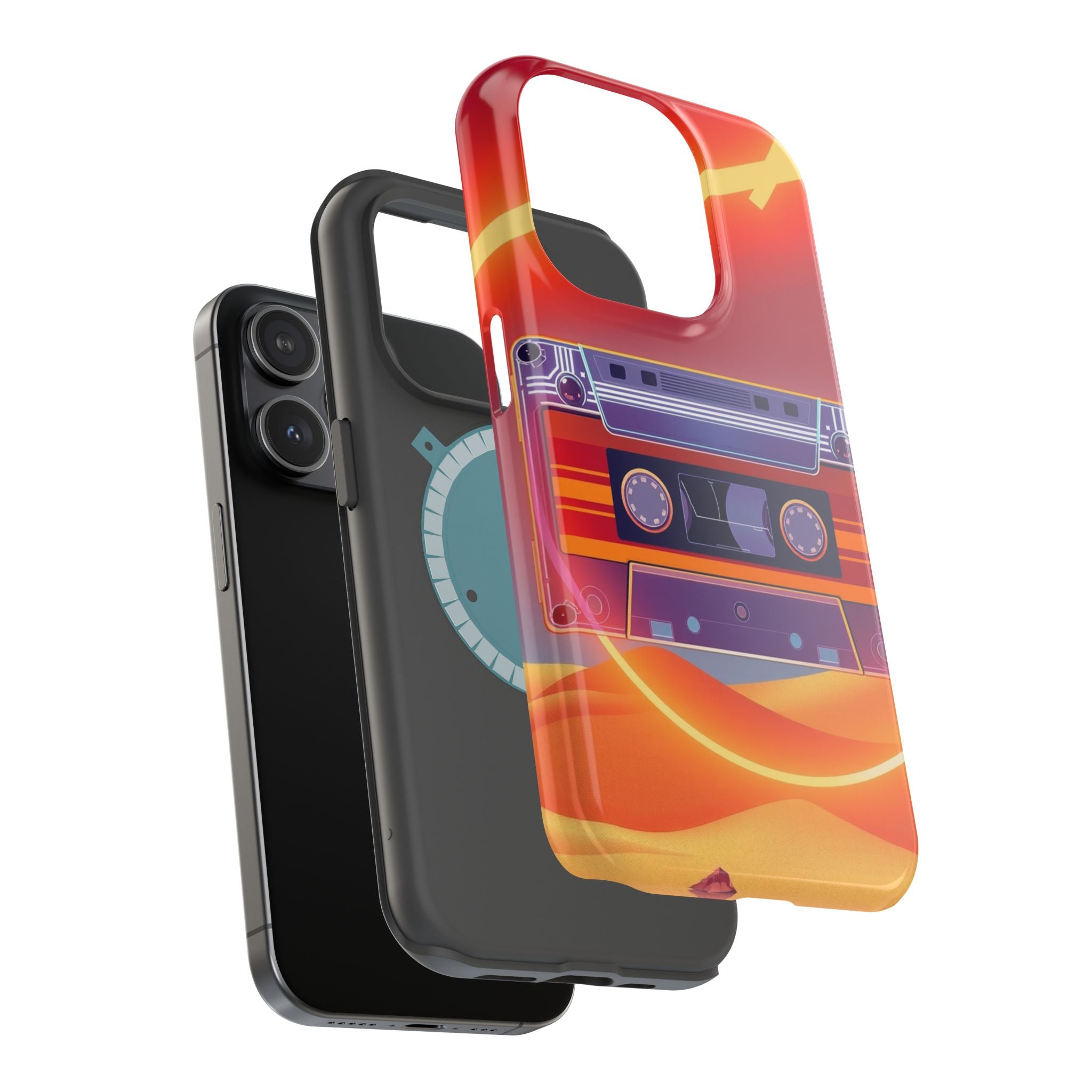 iPhone Cassette Tape Rewind Bold Art Slim Everyday Designer Case · iPhone Case