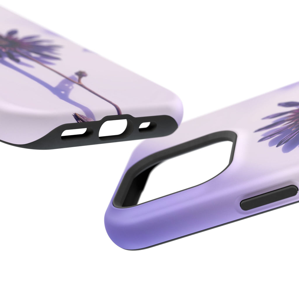 iPhone Indigo And Violet Dried Flower Flat Lay Soft iPhone Finish · iPhone Case