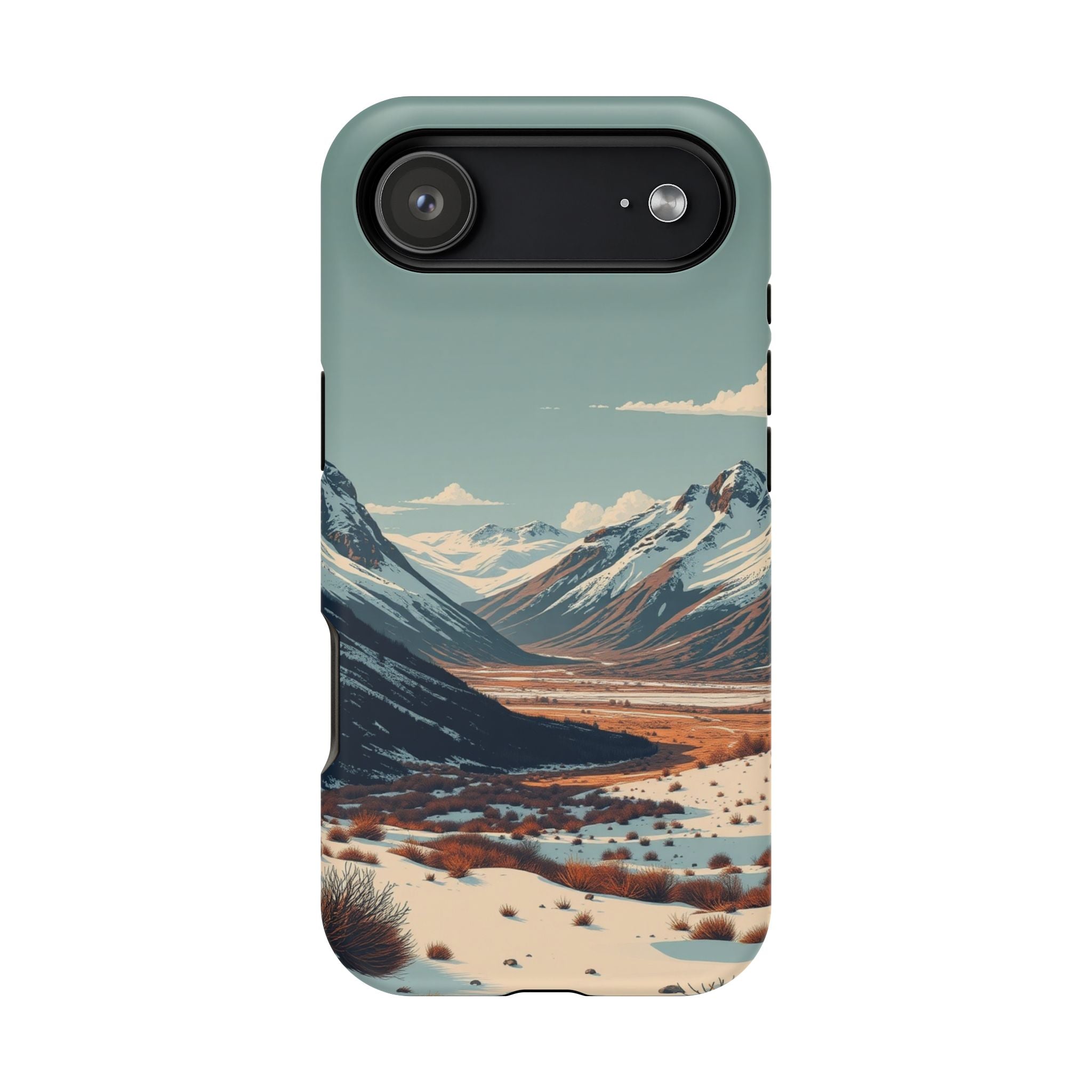 iPhone Serene Tundra Expanse Design Slim Everyday Designer Case · iPhone Case