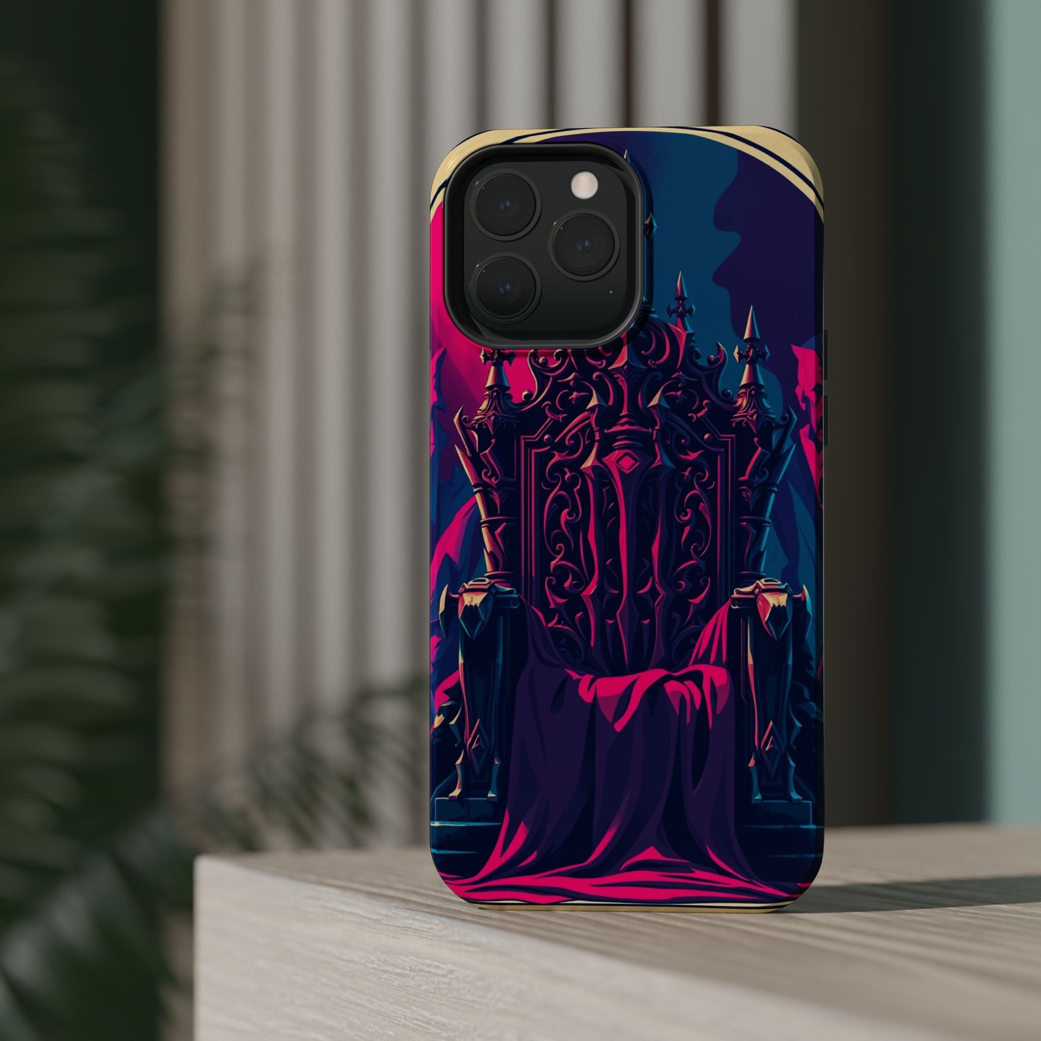 iPhone Lich King Throne Vintage Retro Poster Slim Everyday Designer Case · iPhon