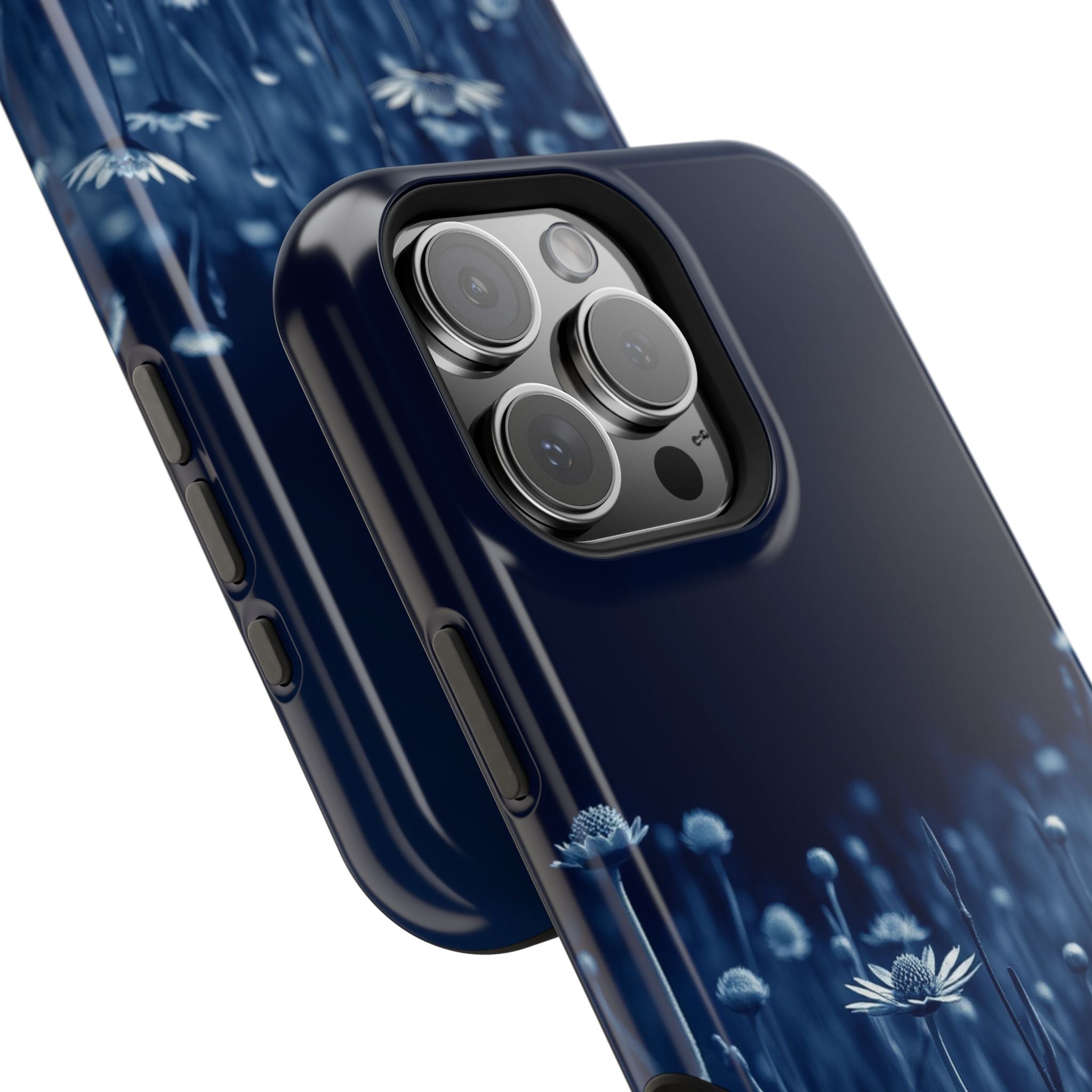 iPhone Midnight Blue And Silver Wildflower Field Clean iPhone Minimal · iPhone C