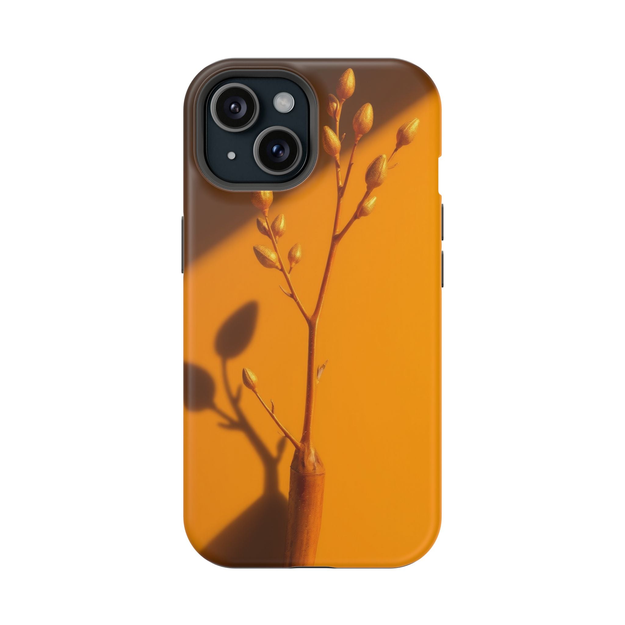 iPhone Mustard And Rust Minimalist Stem Slim Everyday iPhone Designer · iPhone C