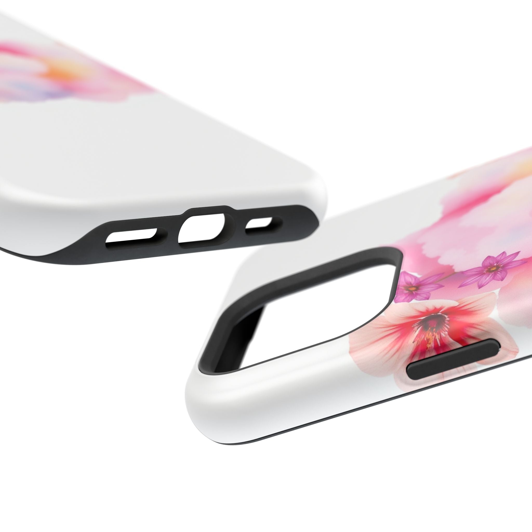 iPhone Pastel Floral Cloud Vibrant Watercolor Carry Case Slim Snap Case · iPhone