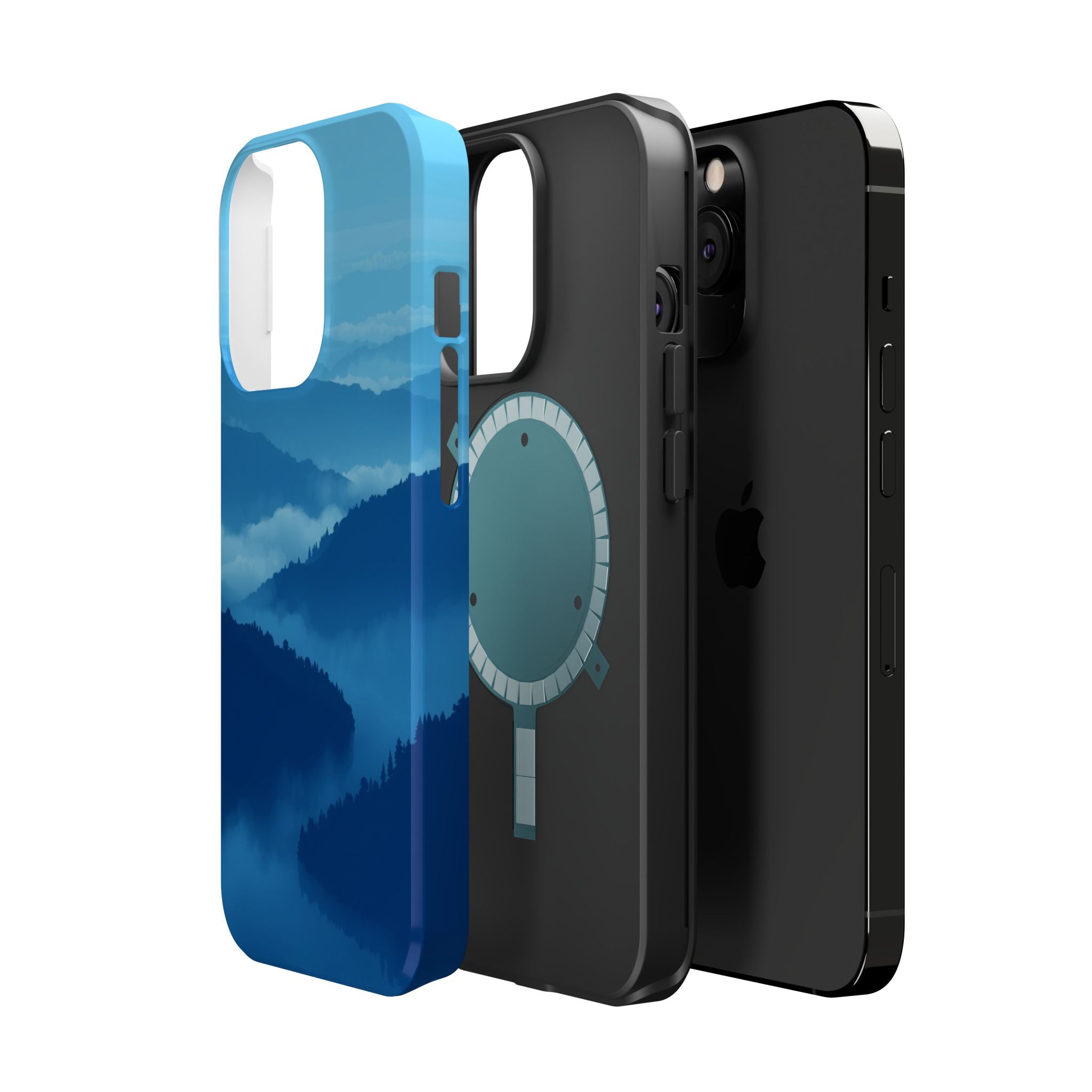 iPhone Fog Rolling Over Hills Pixel Art -Bit Slim iPhone Everyday · iPhone Case