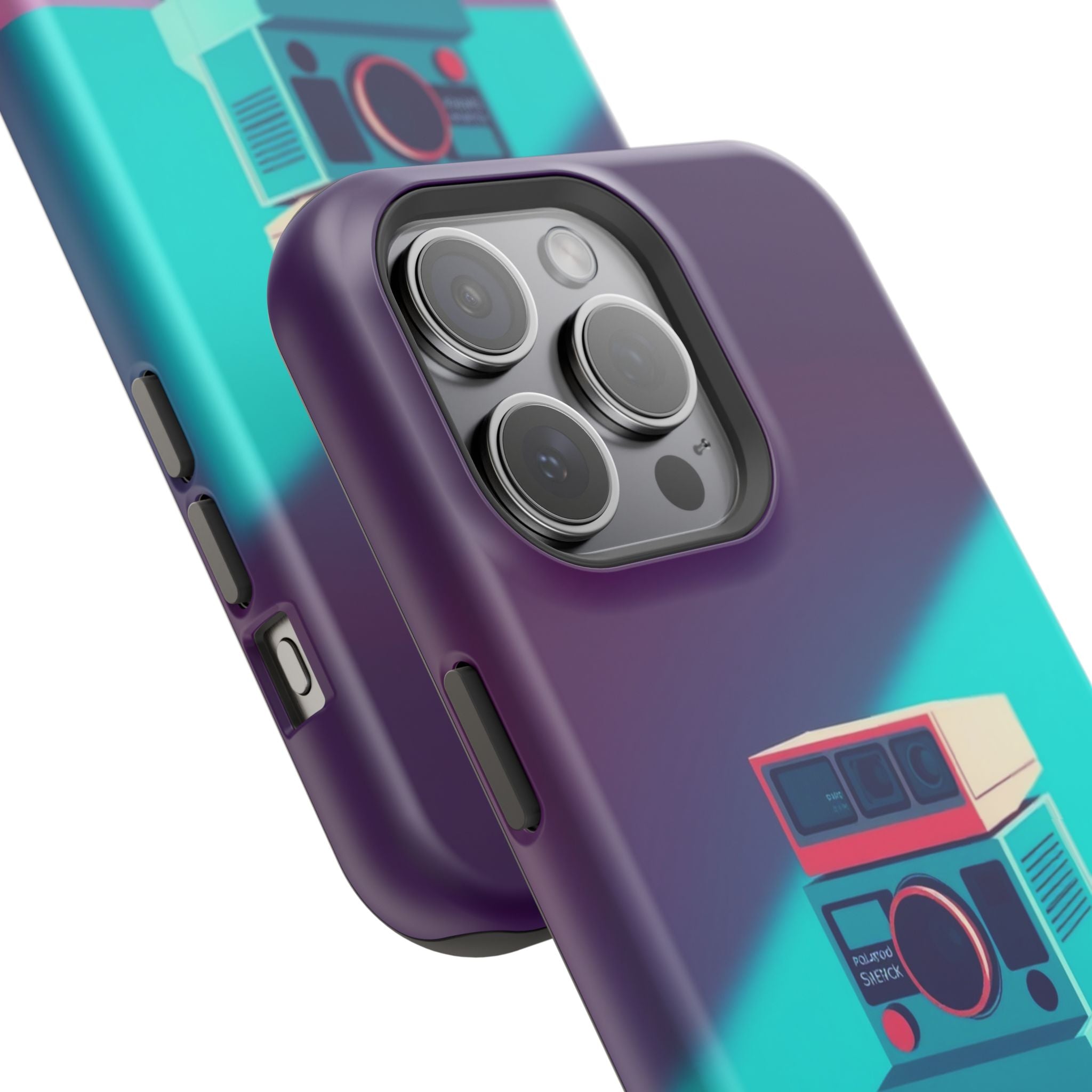 iPhone Polaroid Stack Memory Pop Art Bold Slim Everyday Designer Case · iPhone C