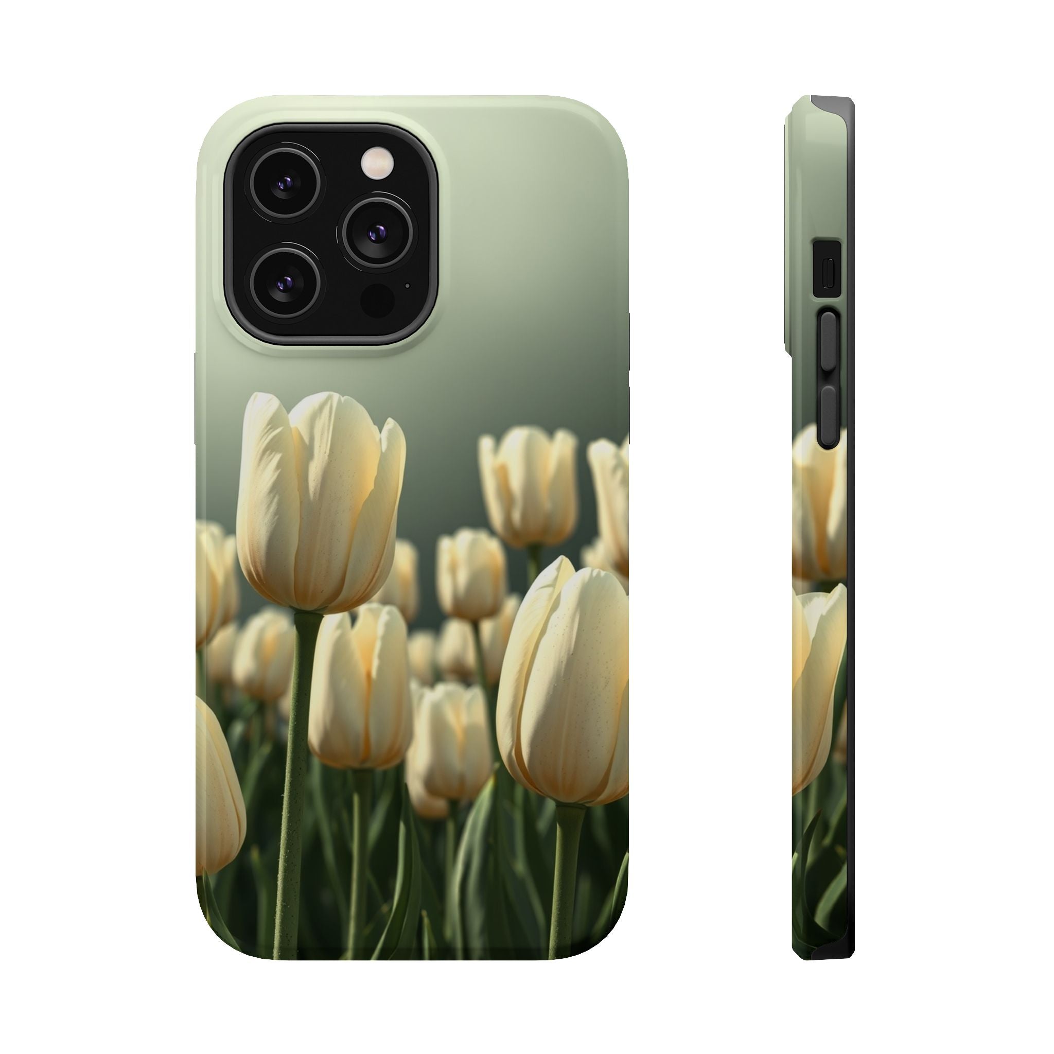 iPhone Tulip Row Serene Design Slim Everyday Designer Case · iPhone Case