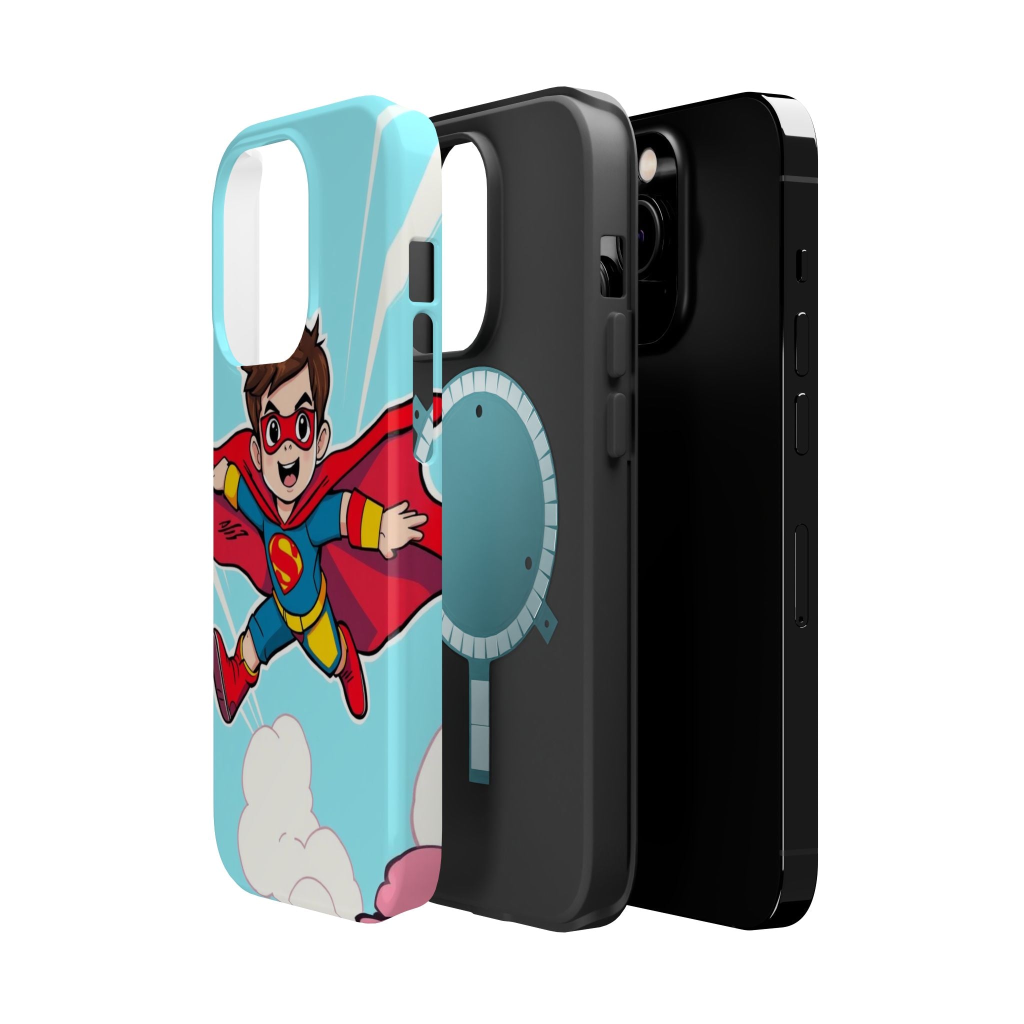 iPhone Kid Superhero Flying Kids Fun iPhone Phone Case Gift Slim · iPhone Case