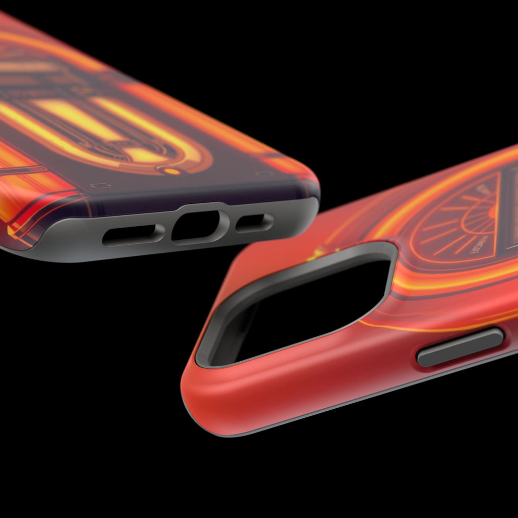 iPhone Jukebox Glow Neon Cyberpunk Bold Modern Everyday Snap Case · iPhone Case