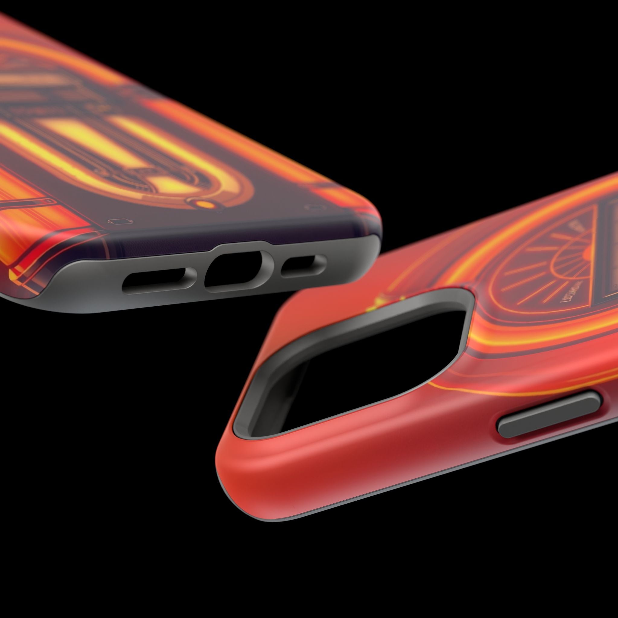 iPhone Jukebox Glow Neon Cyberpunk Bold Modern Everyday Snap Case · iPhone Case