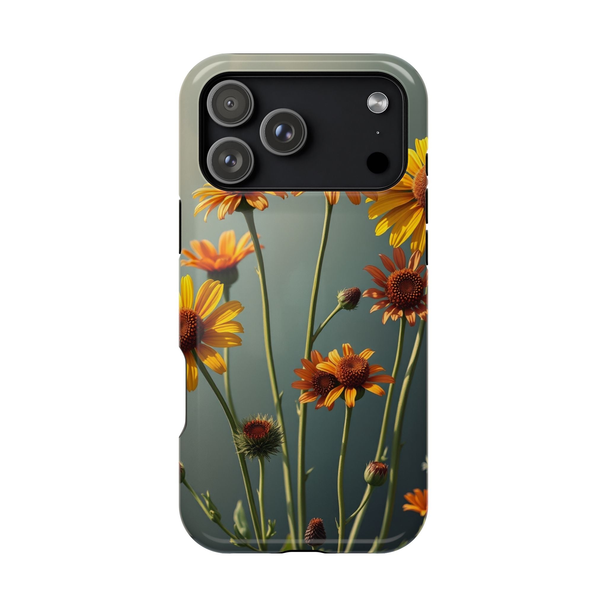 iPhone Mustard And Rust Wildflower Bunch Slim Everyday iPhone Designer · iPhone