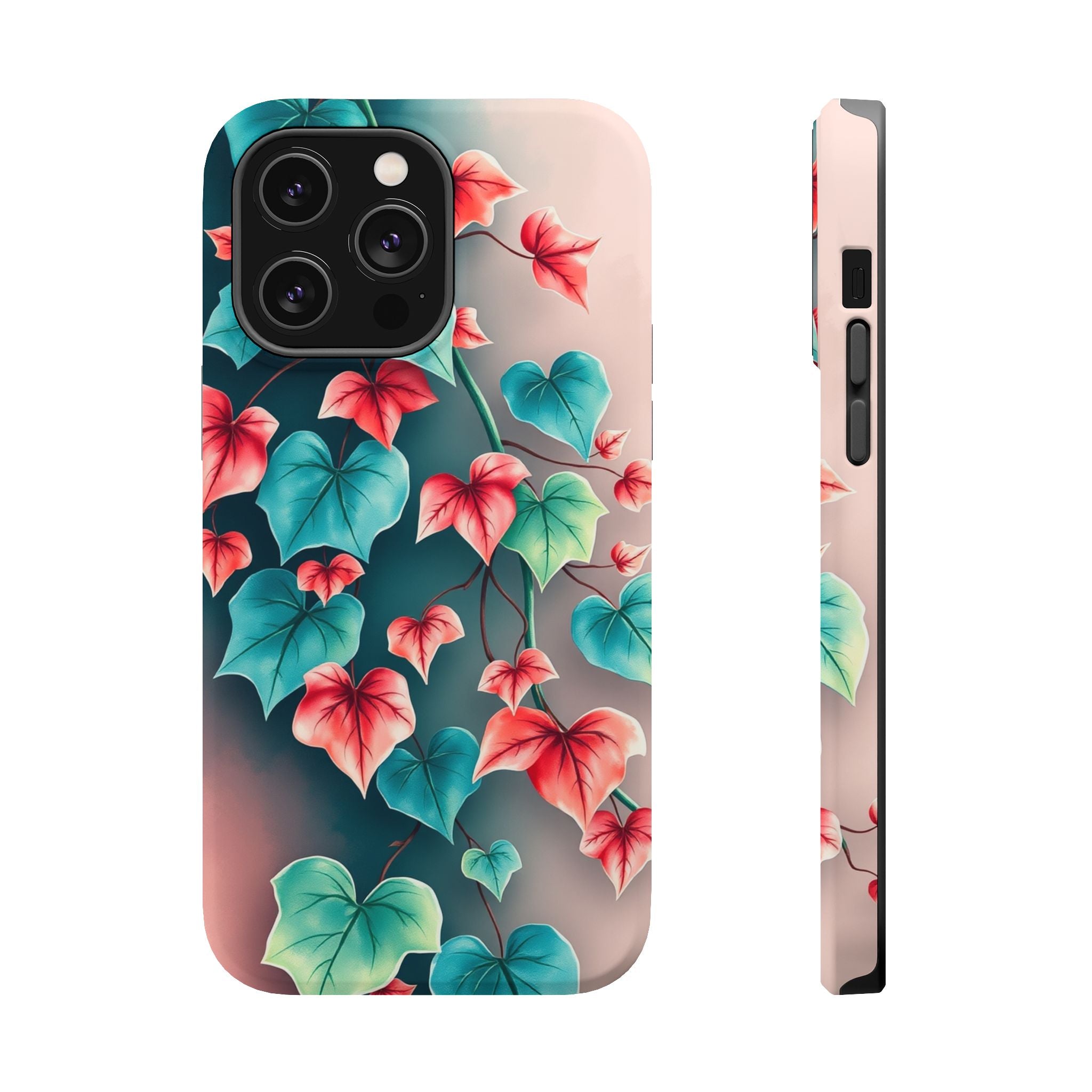 iPhone Art Nouveau Vine Teal And Coral Slim Snap Case · iPhone Case