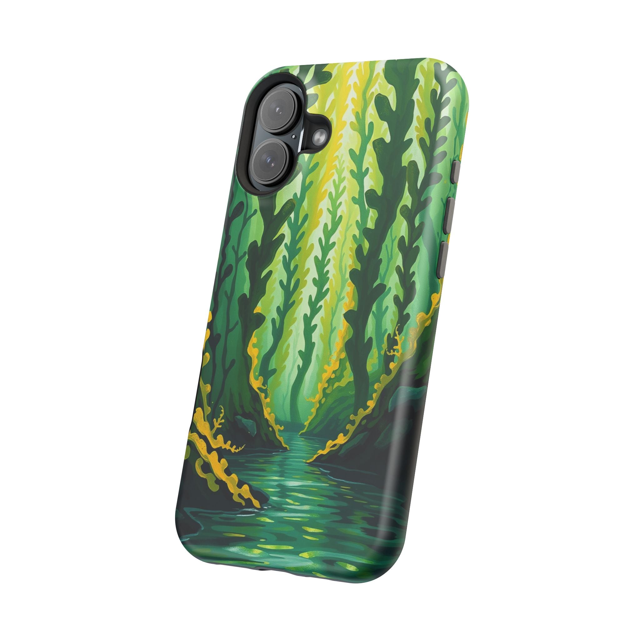 iPhone Kelp Forest Oil Painting Impressionist Slim iPhone Everyday · iPhone Case
