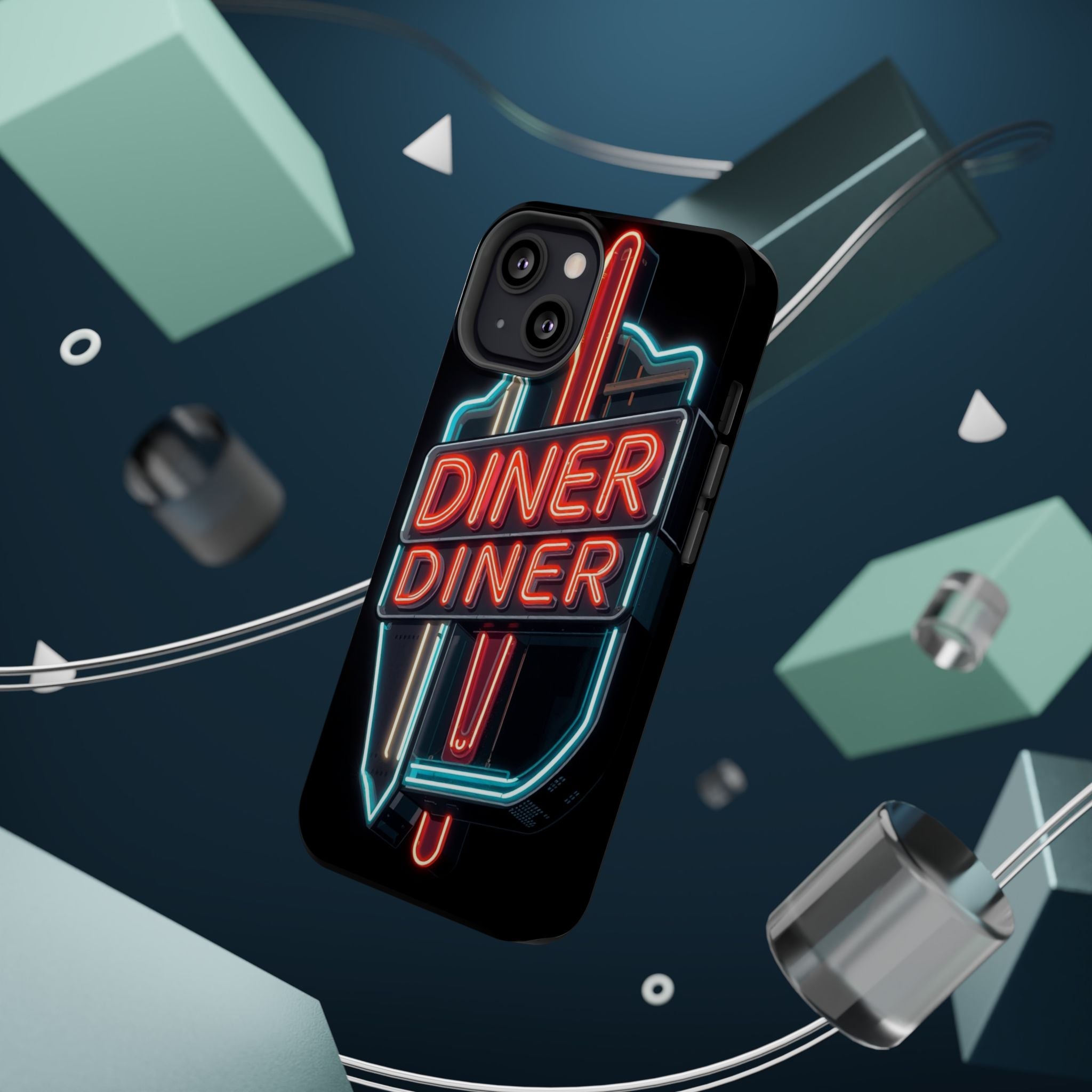 iPhone Neon Diner Sign Electric Art Slim Everyday Designer Case · iPhone Case
