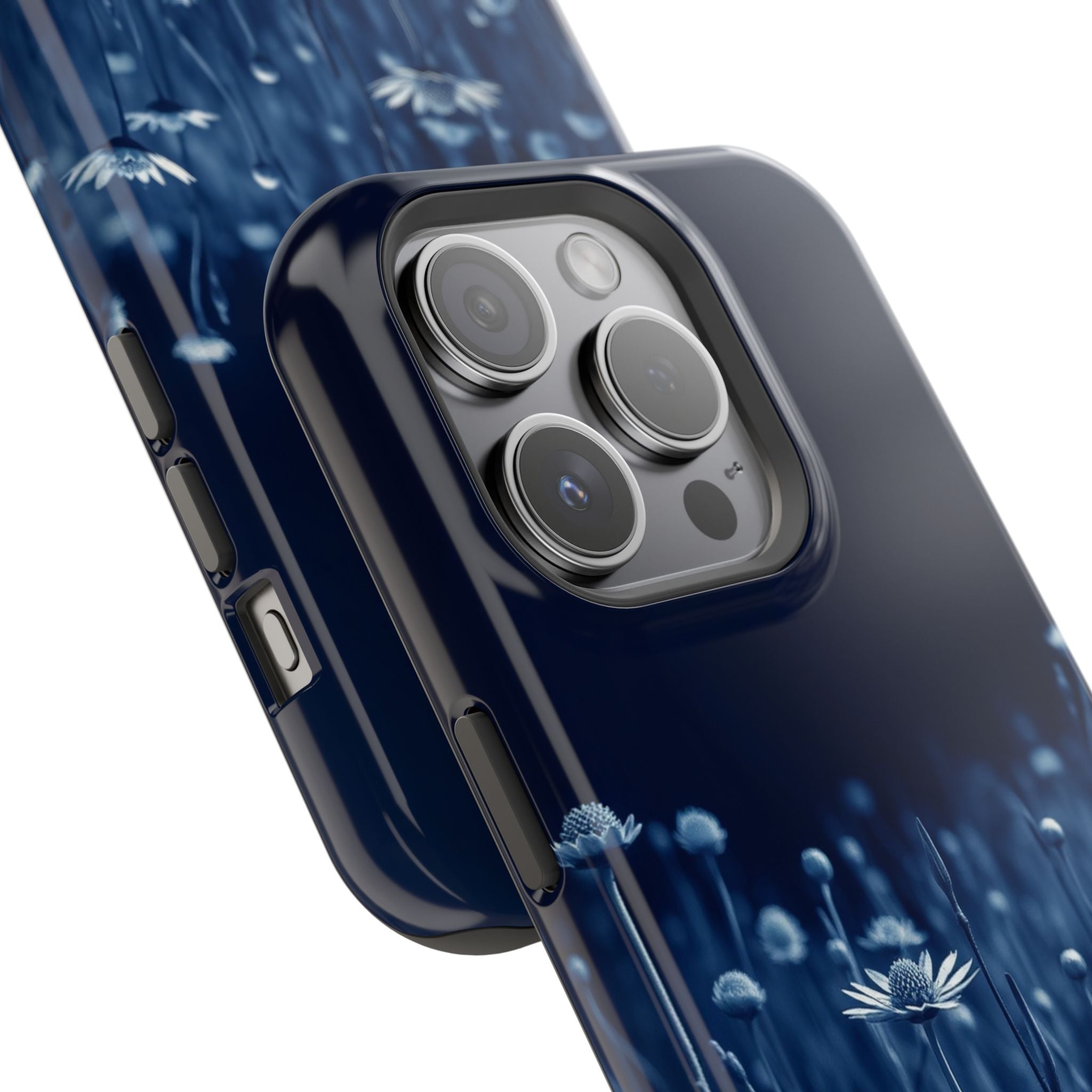 iPhone Midnight Blue And Silver Wildflower Field Clean iPhone Minimal · iPhone C