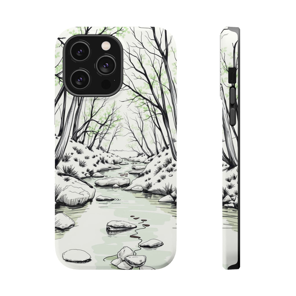 iPhone Sage And Ivory Spring Creek Bold Modern Everyday Snap Case · iPhone Case