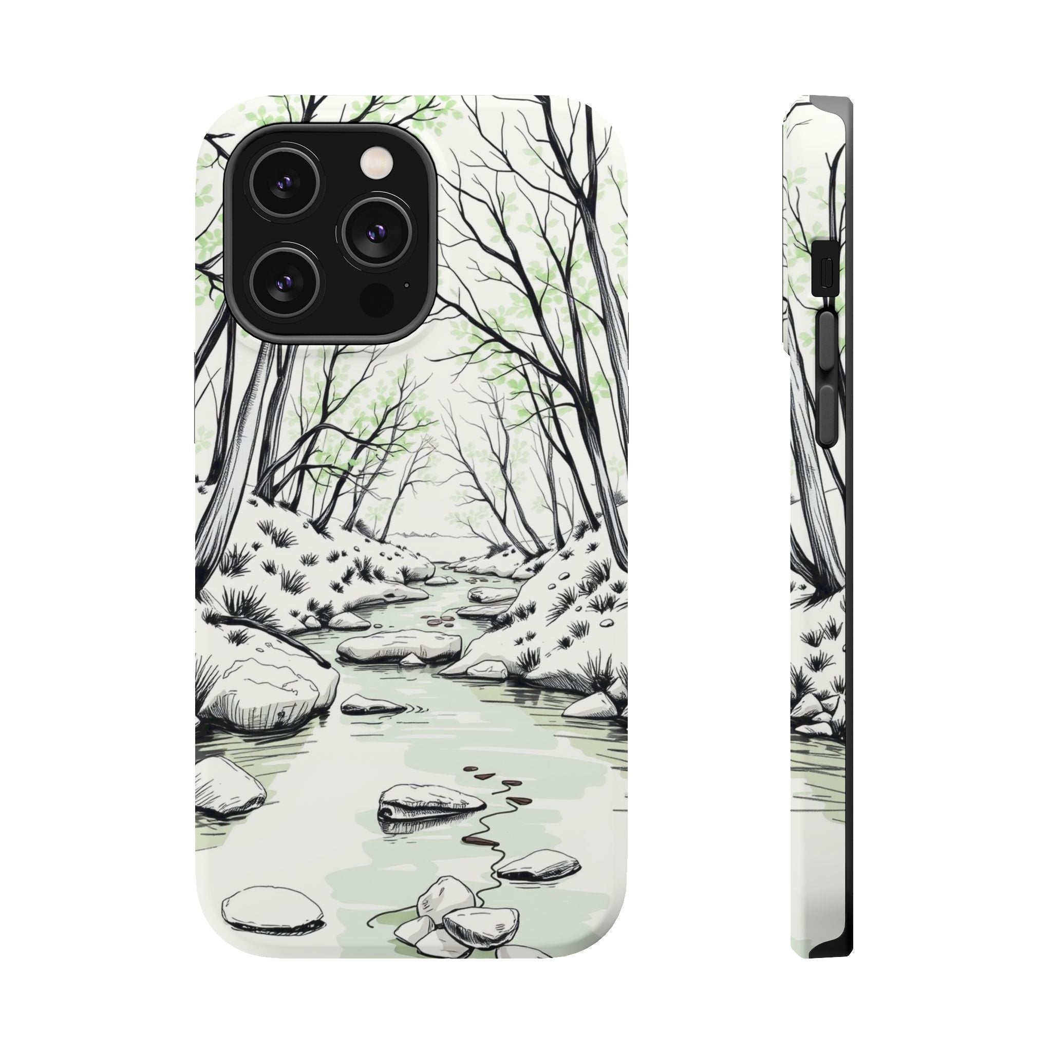 iPhone Sage And Ivory Spring Creek Bold Modern Everyday Snap Case · iPhone Case
