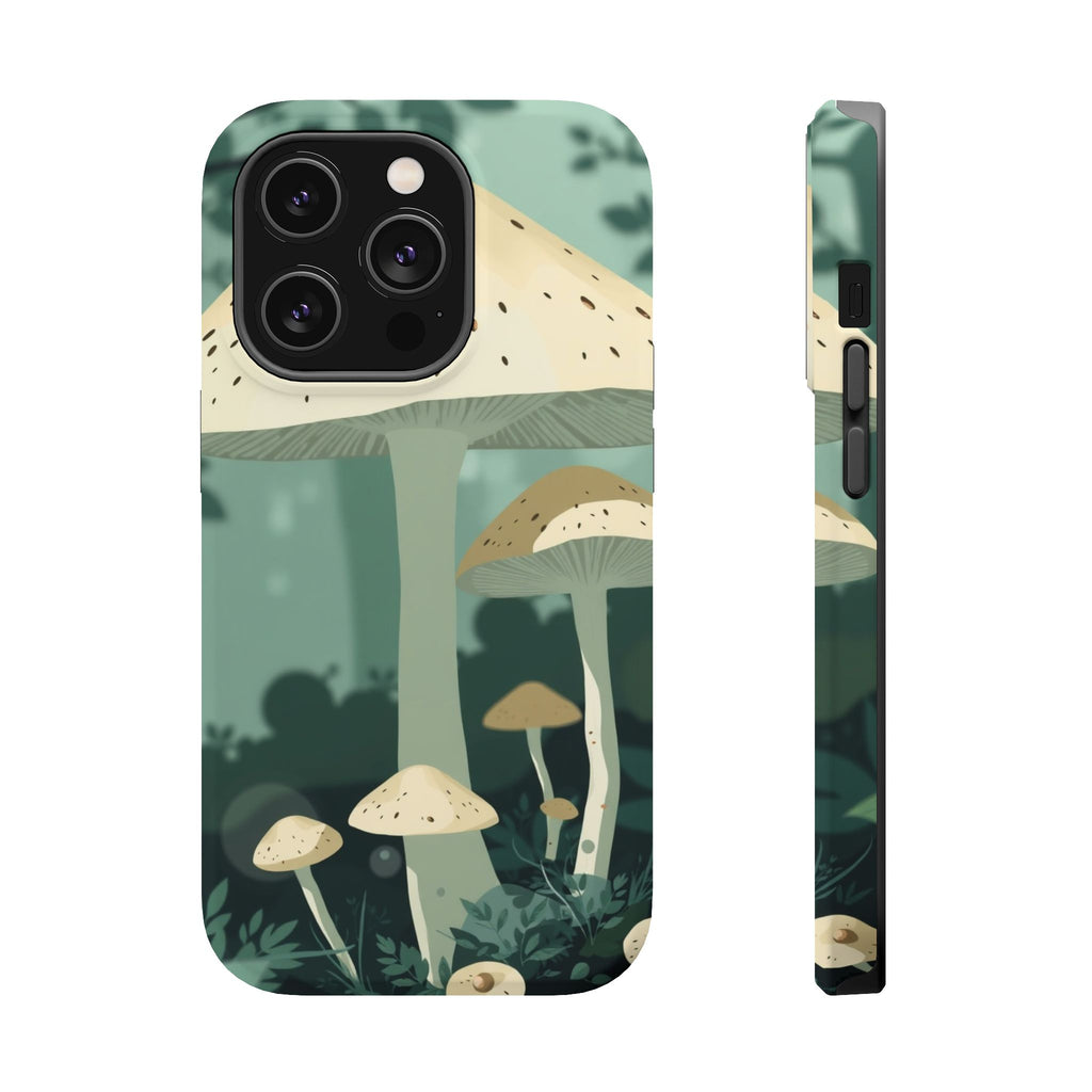 iPhone Sage And Ivory Mushroom Forest Slim Everyday Designer Case · iPhone Case