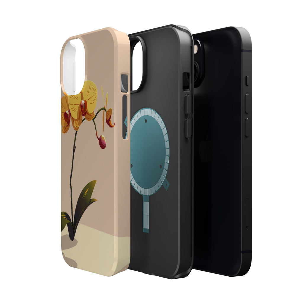 iPhone Orchid Study Pixel Art -Bit Bold Modern Everyday Snap Case · iPhone Case
