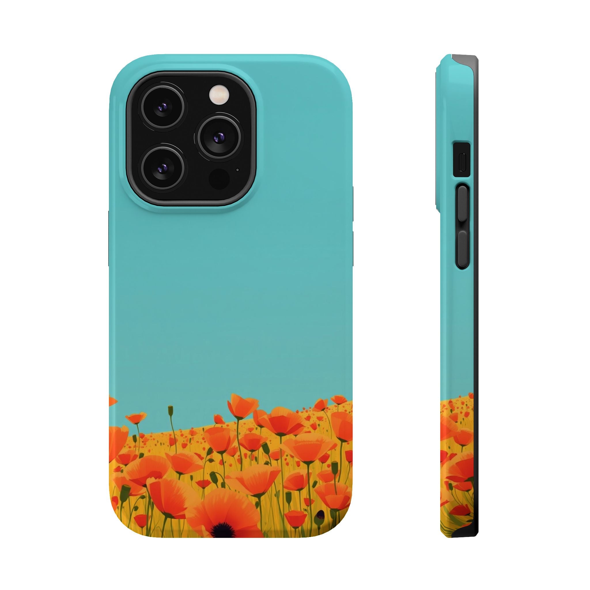 iPhone Mustard And Rust Poppy Field Slim Everyday Designer Case · iPhone Case