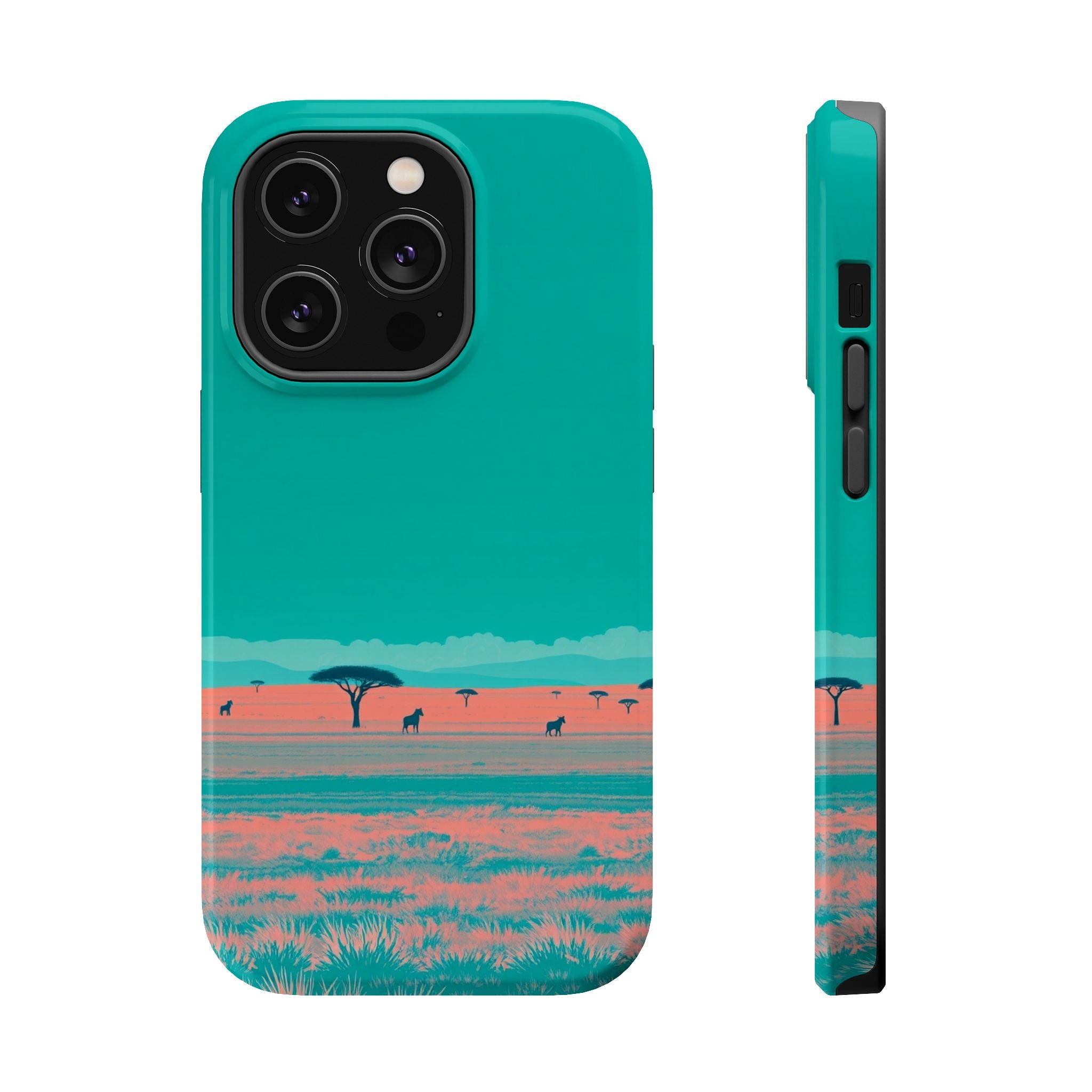iPhone Savanna Horizon Risograph Print Slim Everyday Designer Case · iPhone Case