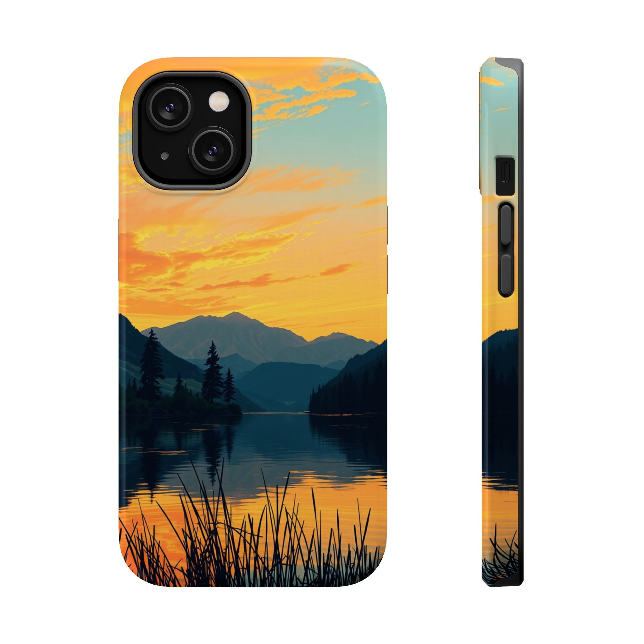 iPhone Lake at Twilight Oil Painting Impressionist iPhone Artistic · iPhone Case