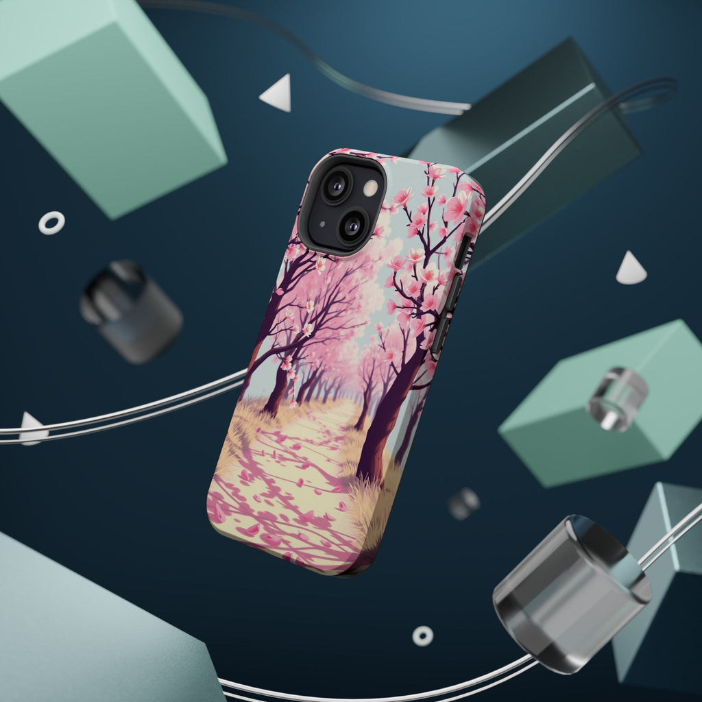 iPhone Rose Pink And Cream Blossom Trail Slim Everyday iPhone Designer · iPhone
