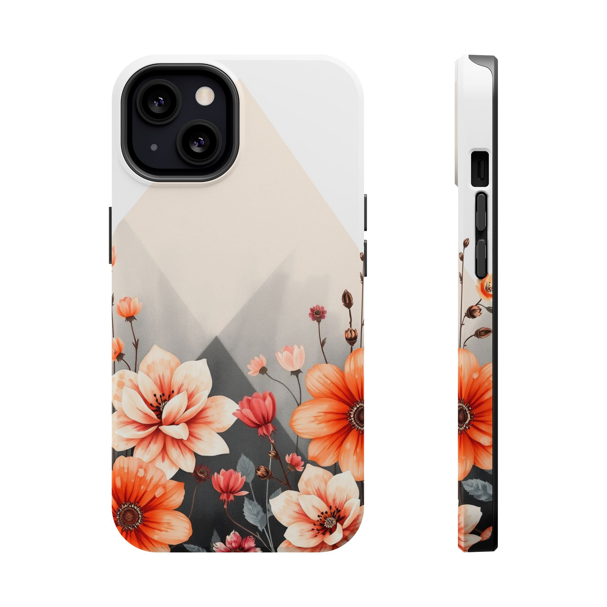 iPhone Floral Geometric Vibrant Design Slim Snap Case · iPhone Case