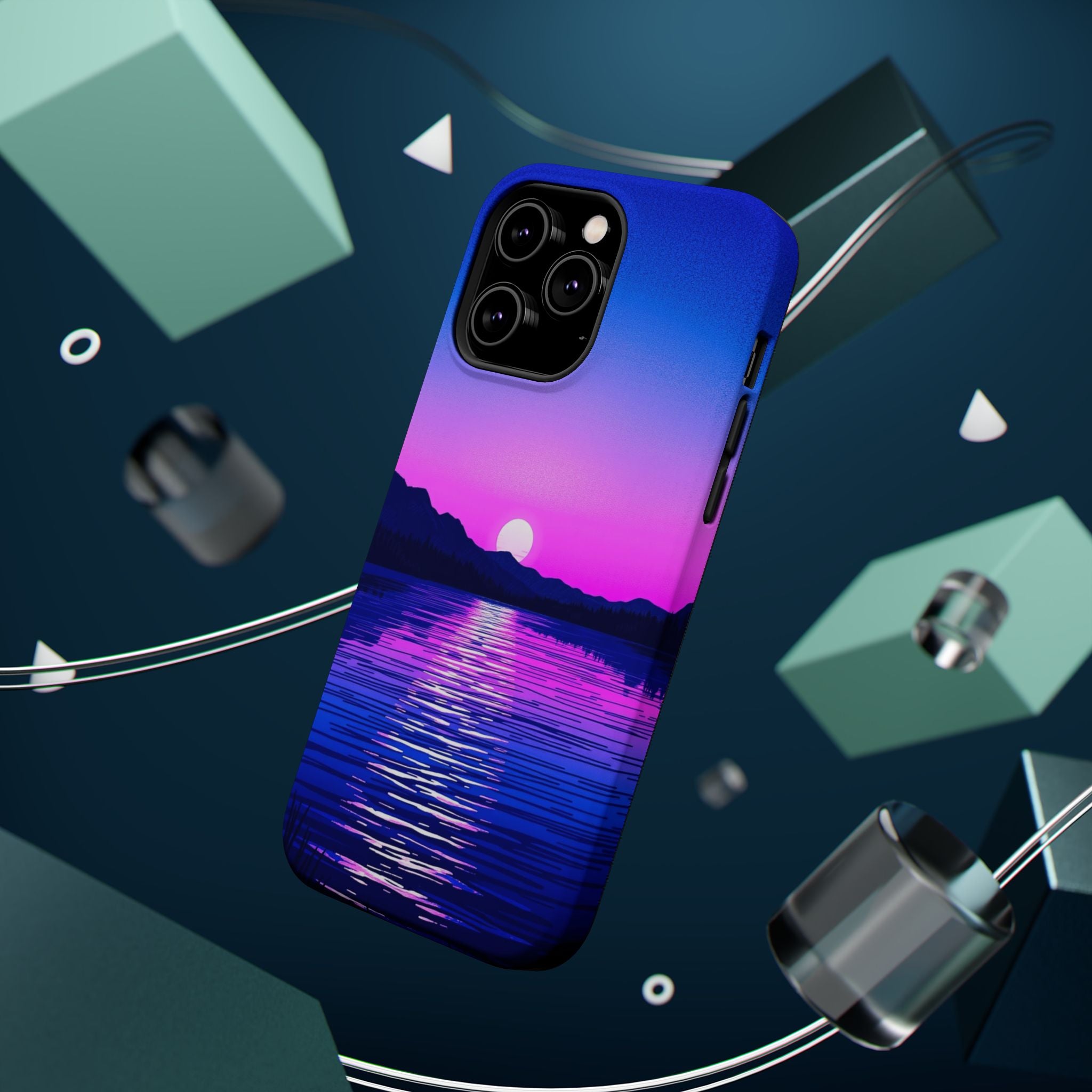 iPhone Indigo And Violet Lake at Twilight Slim iPhone Everyday Designer · iPhone