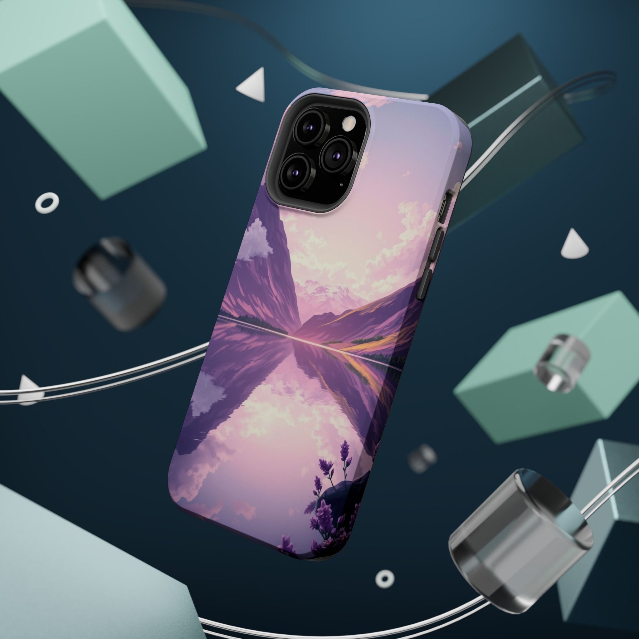 iPhone Lavender And Pearl Fjord Reflection Slim iPhone Everyday · iPhone Case