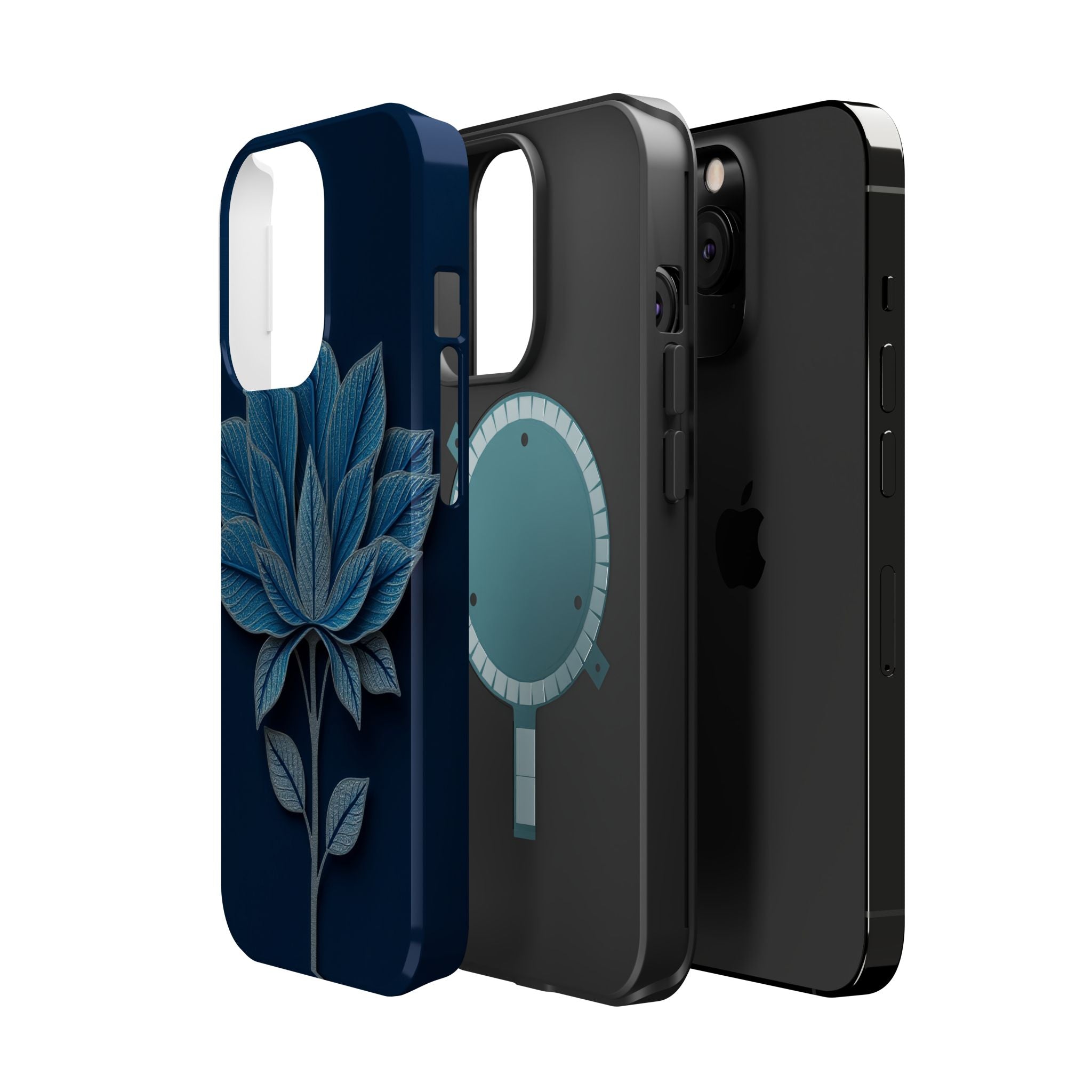 iPhone Night Bloomer Paper Cut Art Bold Modern Everyday Snap Case · iPhone Case