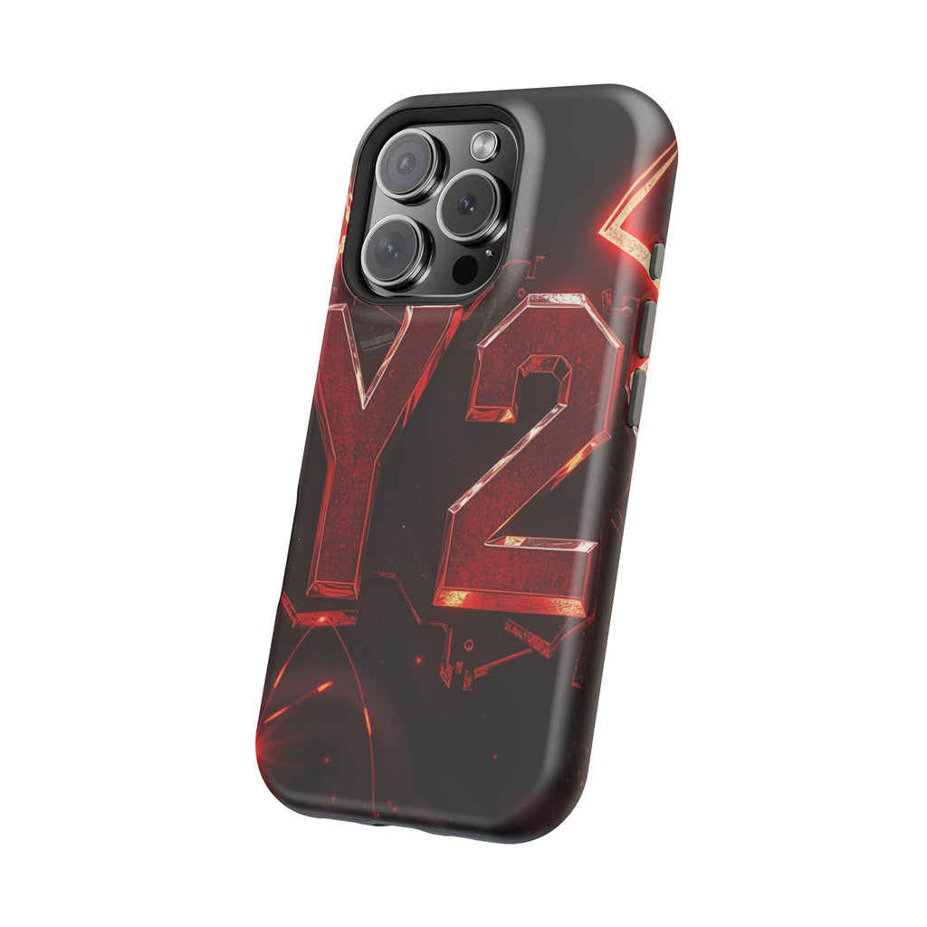 iPhone Y2K Holographic Bold Art Slim Everyday Designer Case · iPhone Case