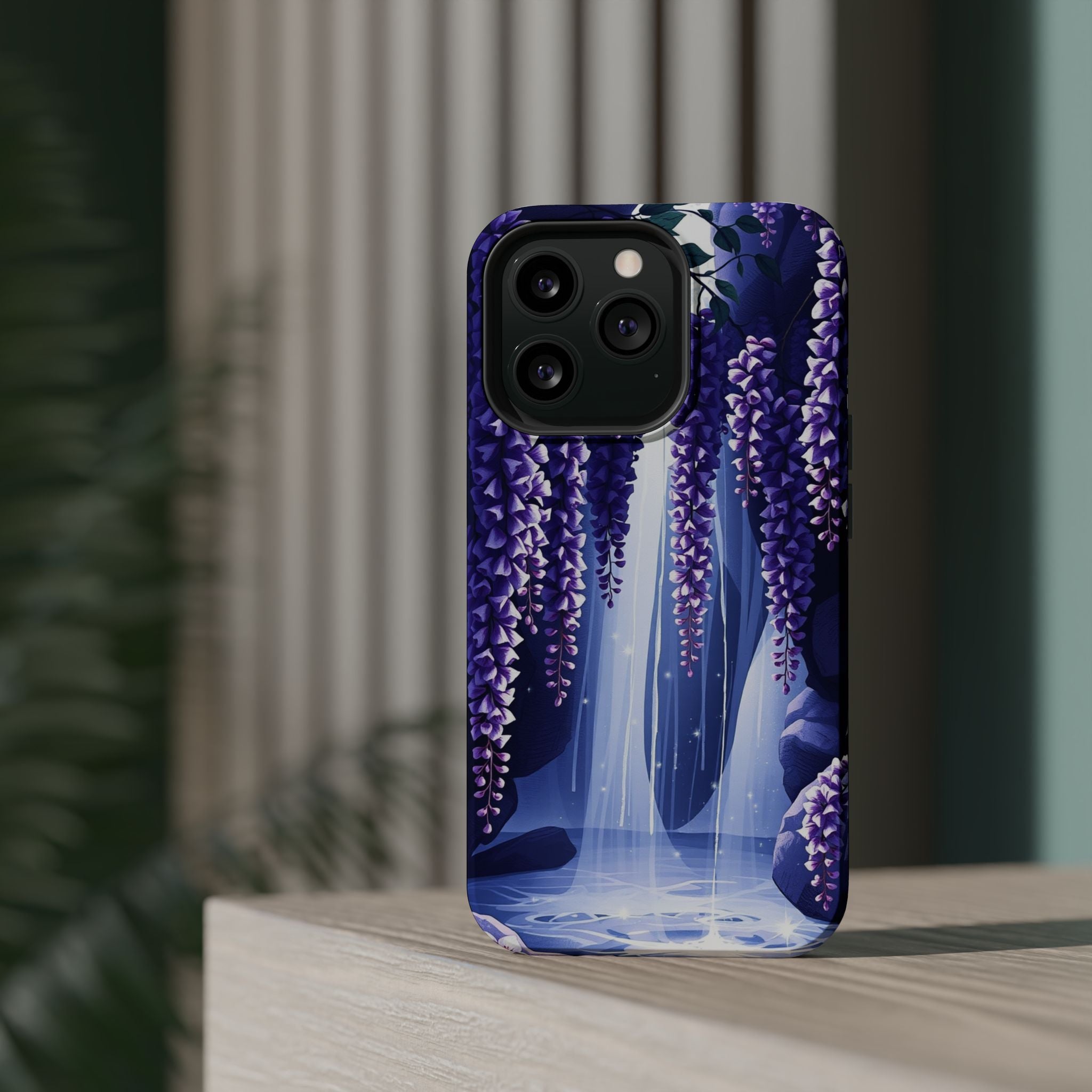 iPhone Wisteria Cascade Serene Design Slim Snap Case Ga · iPhone Case