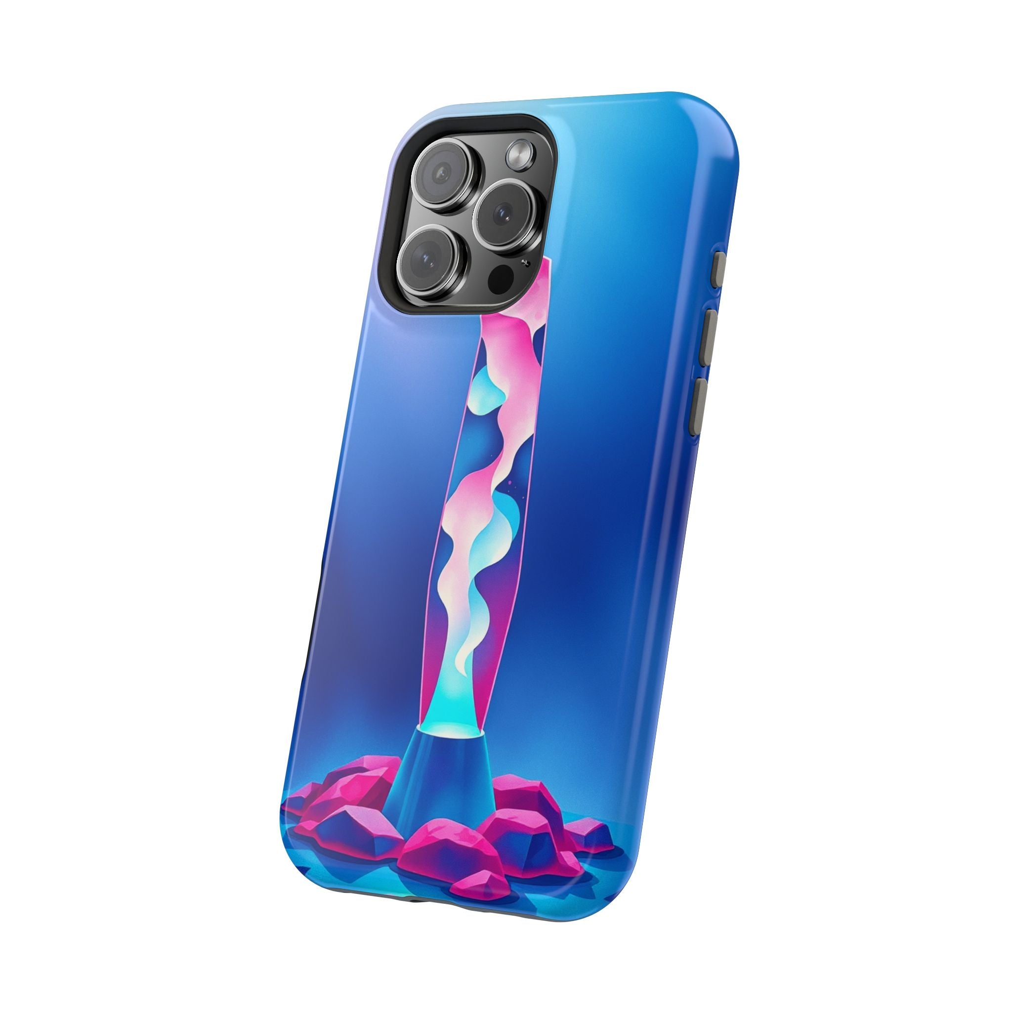 iPhone Cyan And Magenta Lava Lamp Flow Slim Everyday Designer Case · iPhone Case
