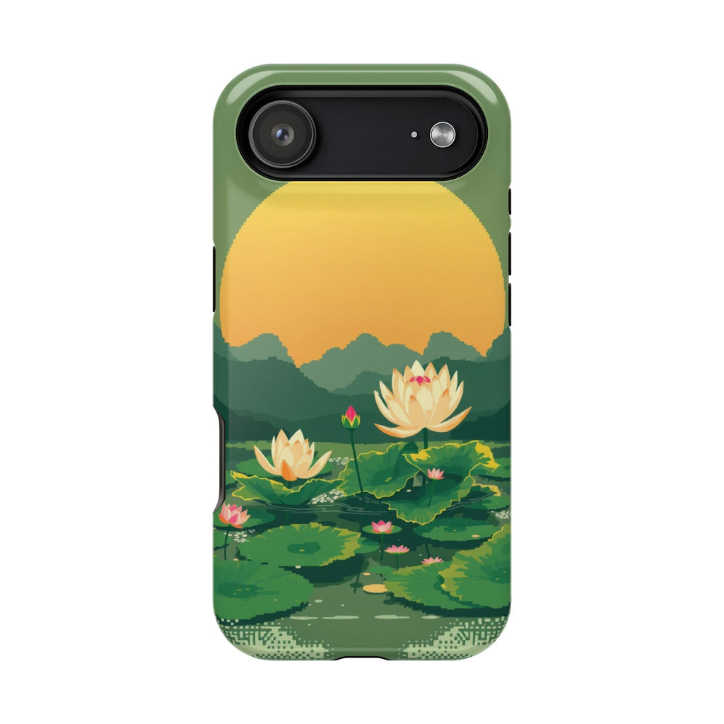 iPhone Lotus Pond Enchanted Art Slim Everyday Designer Case · iPhone Case