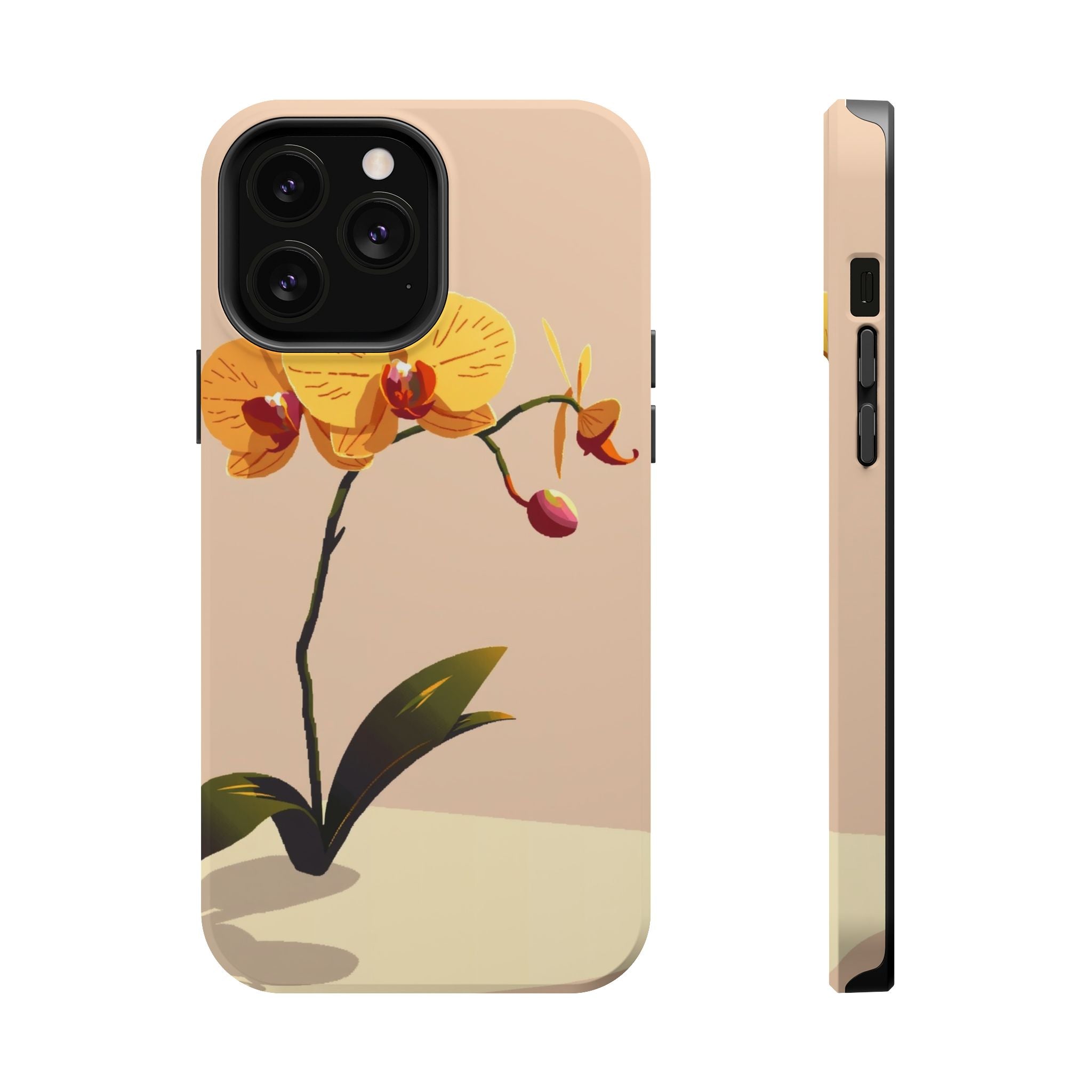 iPhone Orchid Study Pixel Art -Bit Bold Modern Everyday Snap Case · iPhone Case